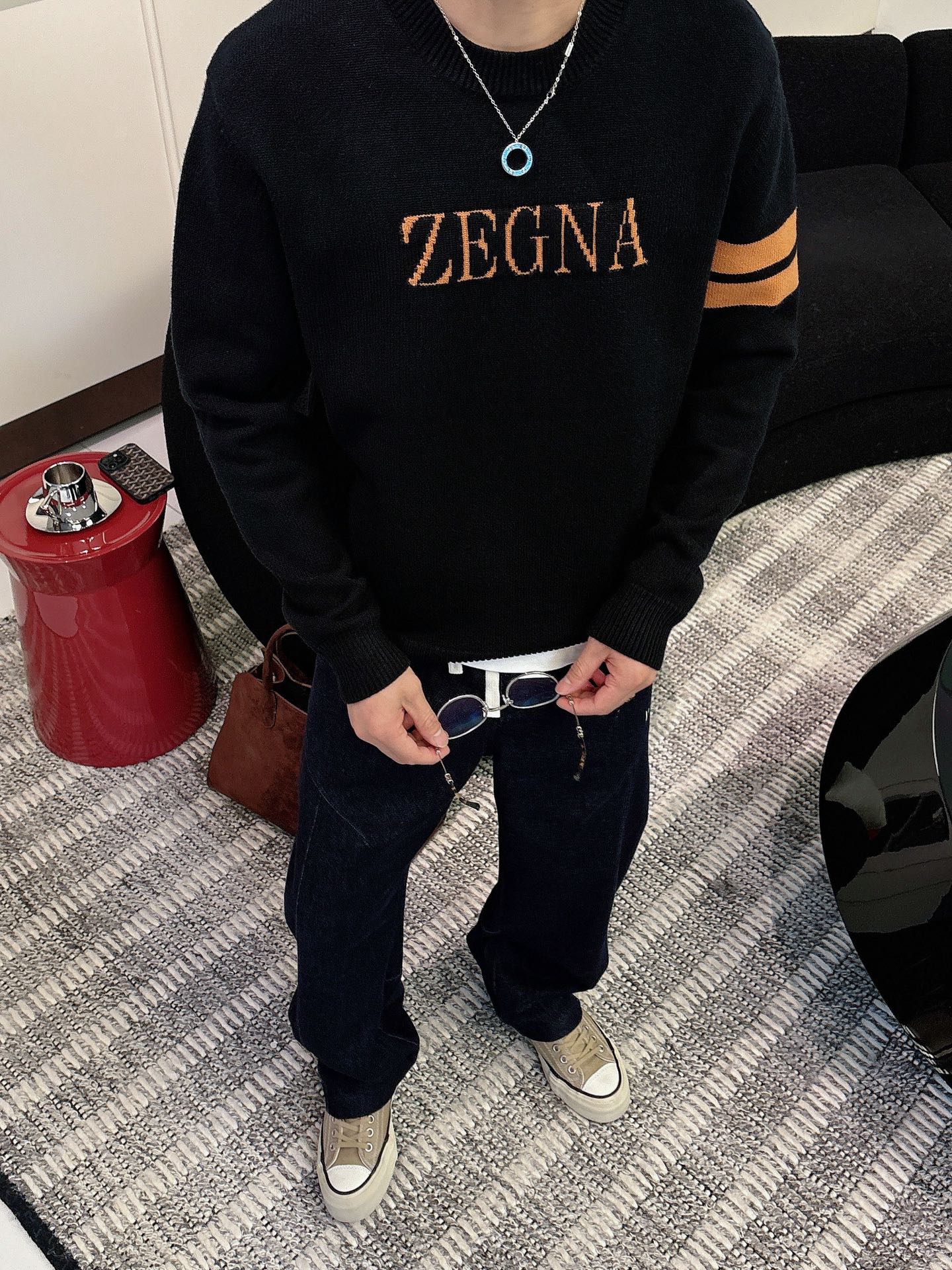Male Basic Clothing Wool Loose Fit M-xl