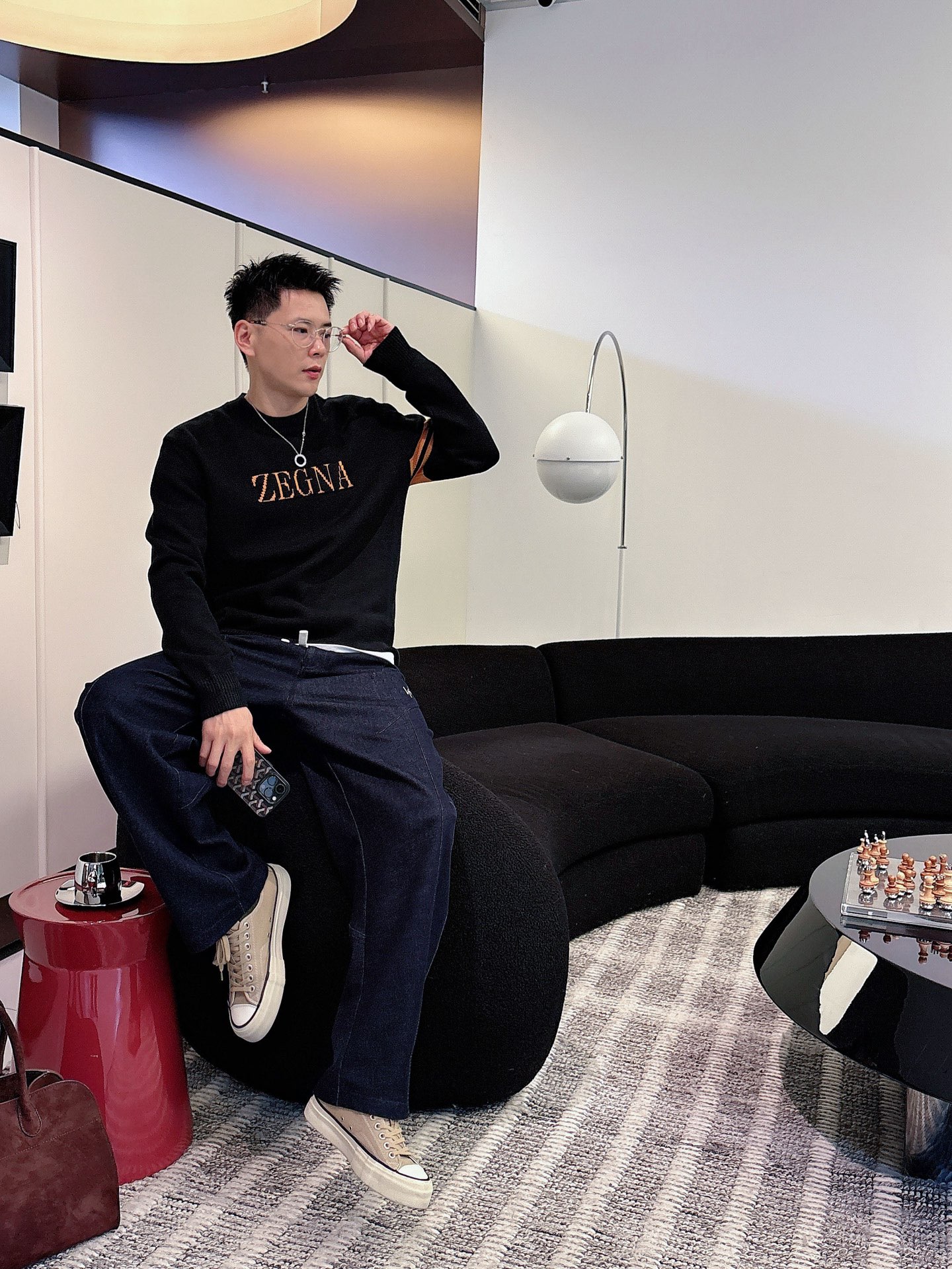 Male Basic Clothing Wool Loose Fit M-xl