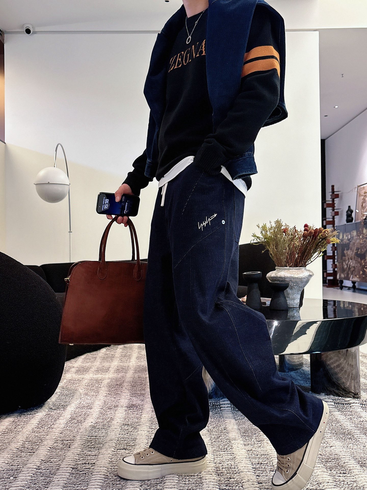 Male Basic Clothing Wool Loose Fit M-xl