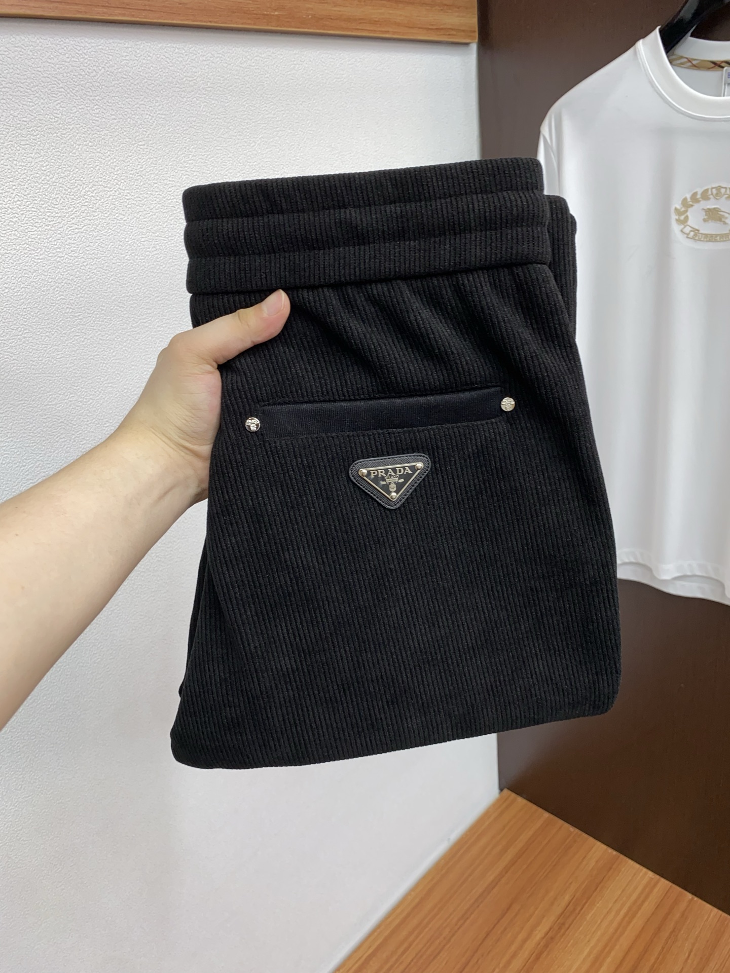 Prada Male Basic Clothing Cotton