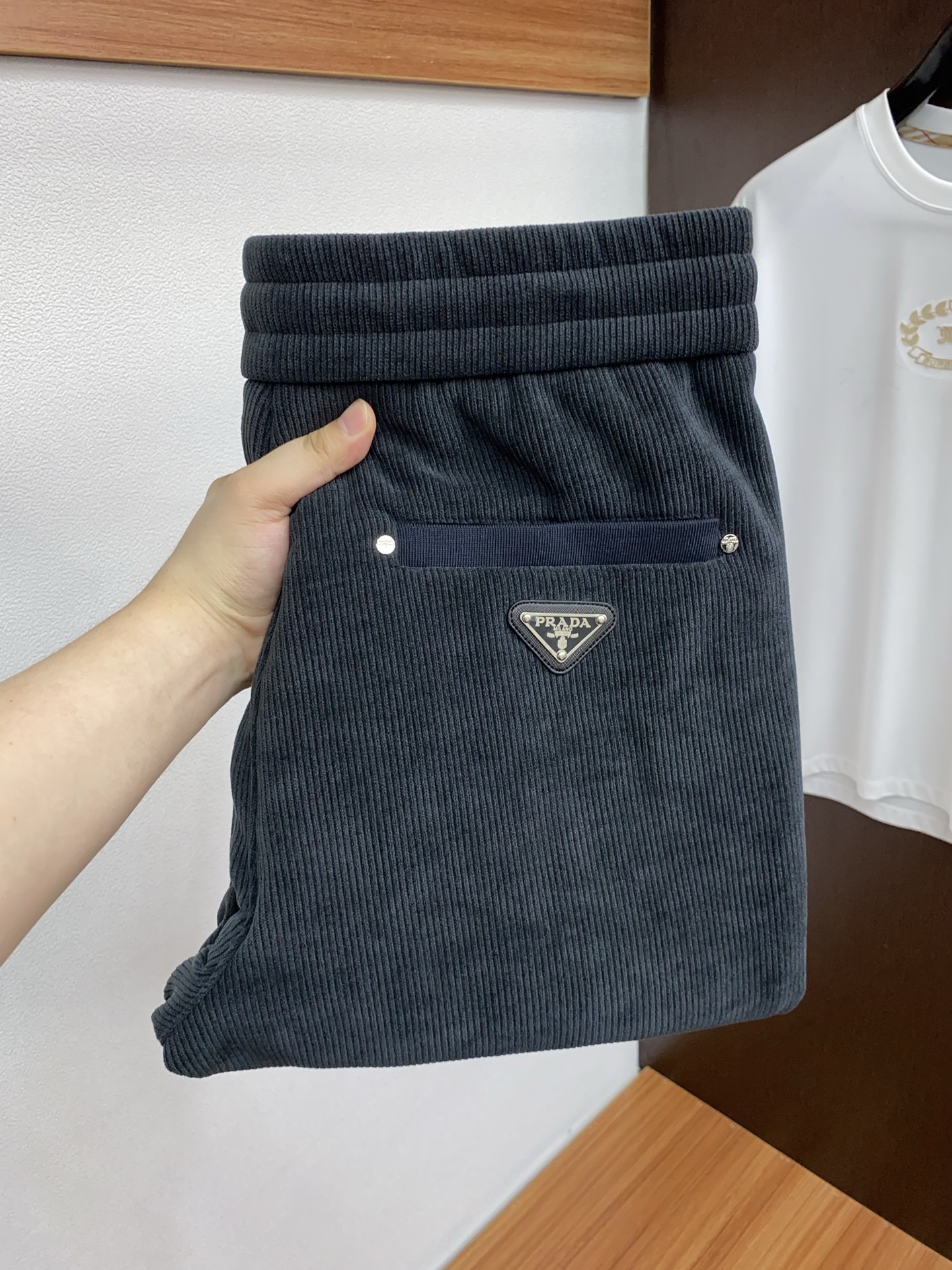 Prada Male Basic Clothing Cotton