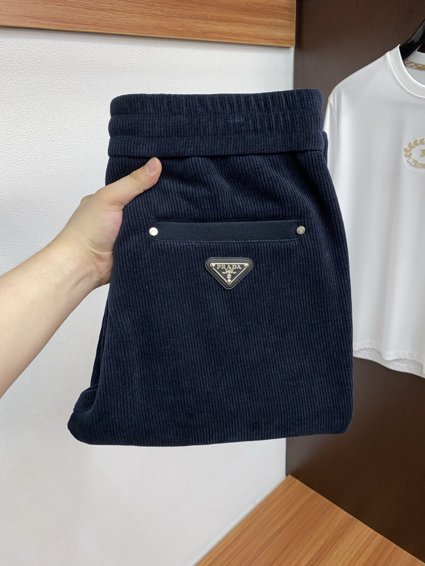 Prada Male Basic Clothing Cotton