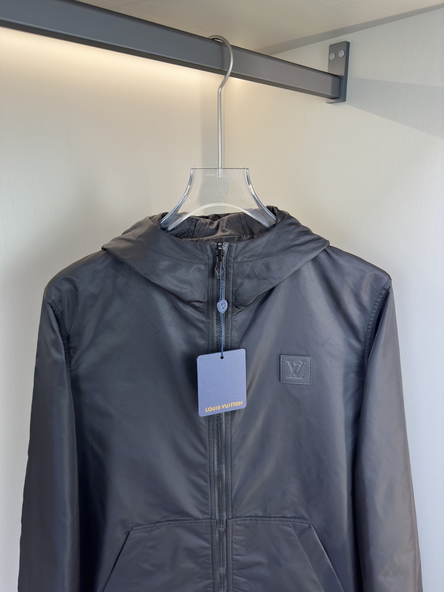 Louis Vuitton Male Jacket Black Plaid S-l