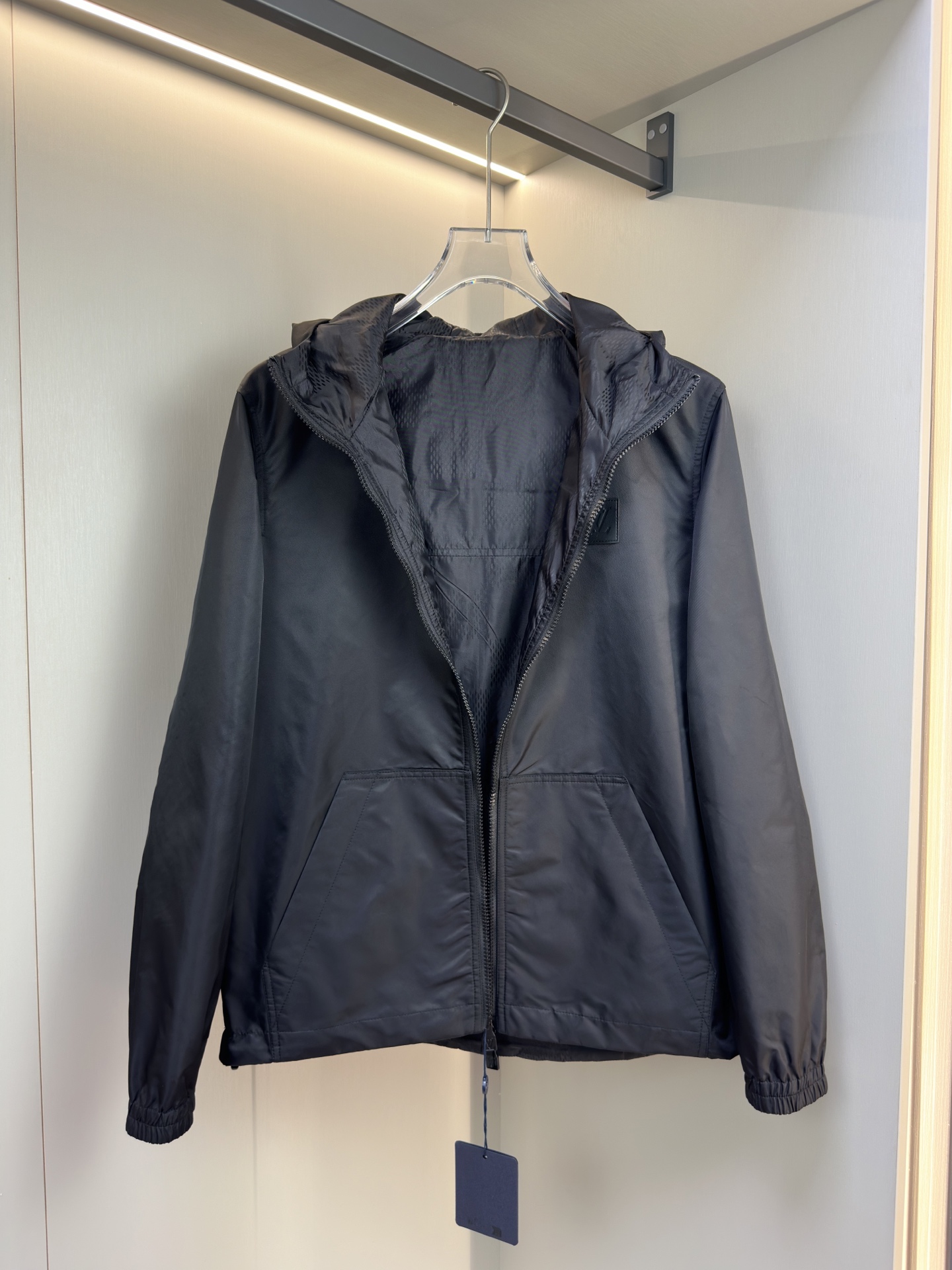 Louis Vuitton Male Jacket Black Plaid S-l