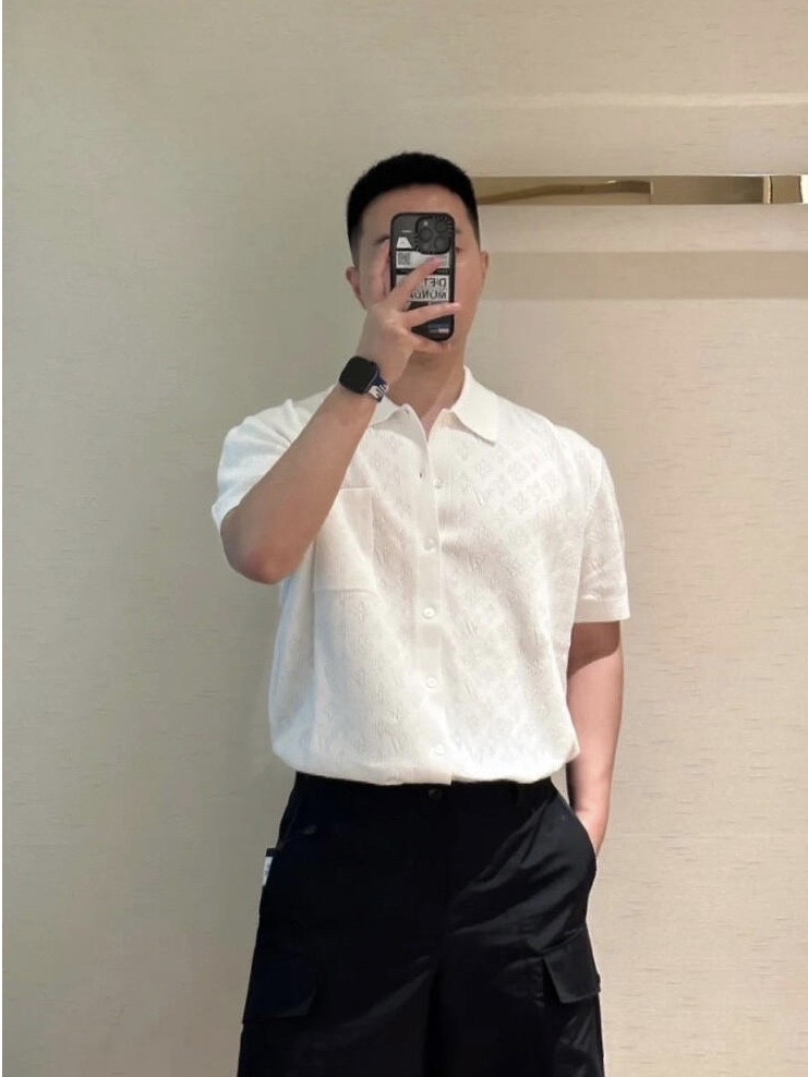 Louis Vuitton Shirt Cotton Loose Fit S-m-l