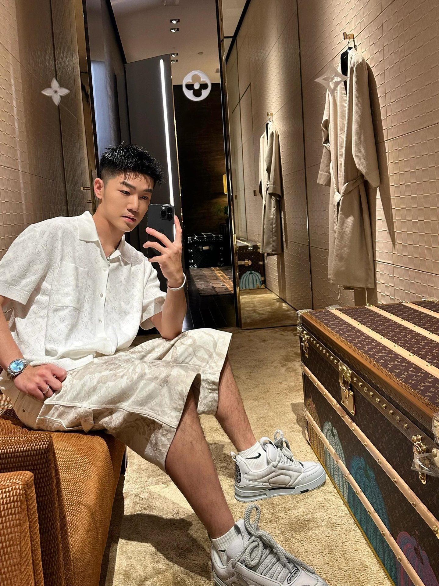 Louis Vuitton Shirt Cotton Loose Fit S-m-l
