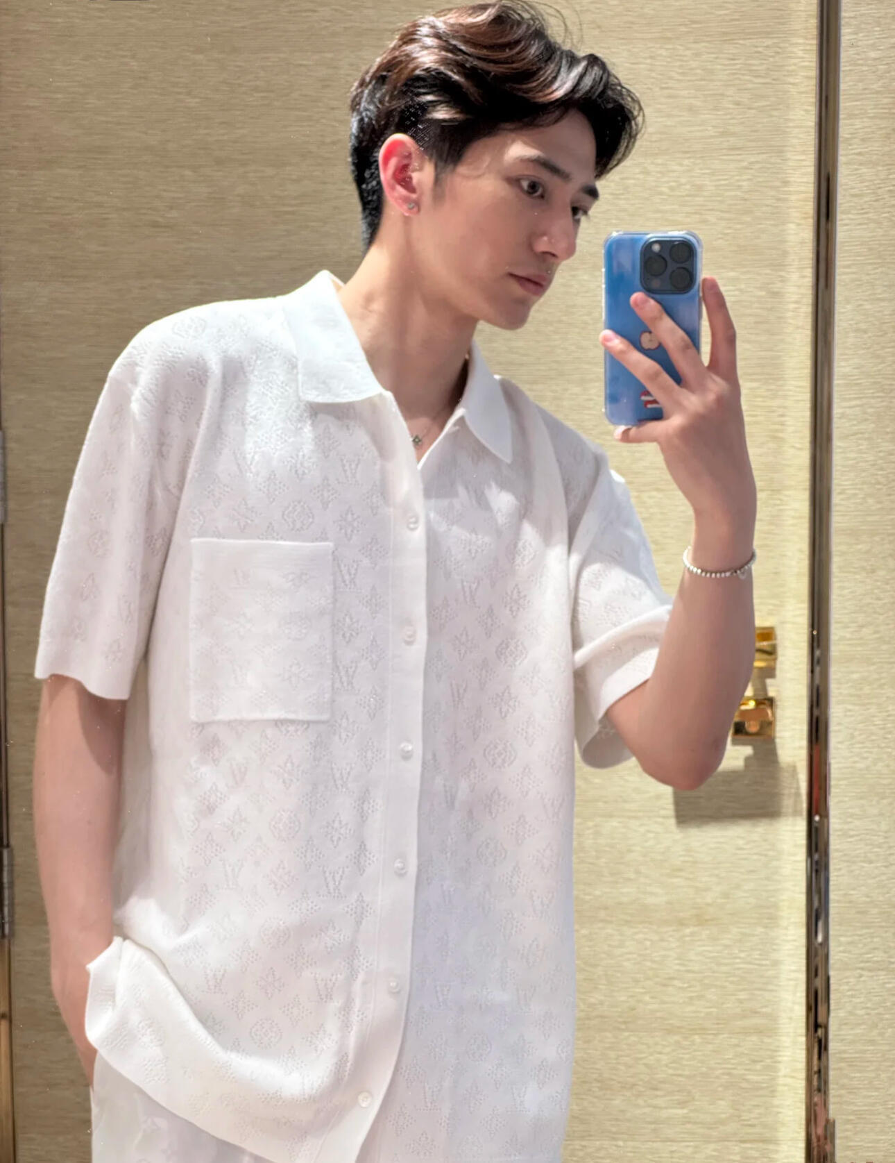 Louis Vuitton Shirt Cotton Loose Fit S-m-l