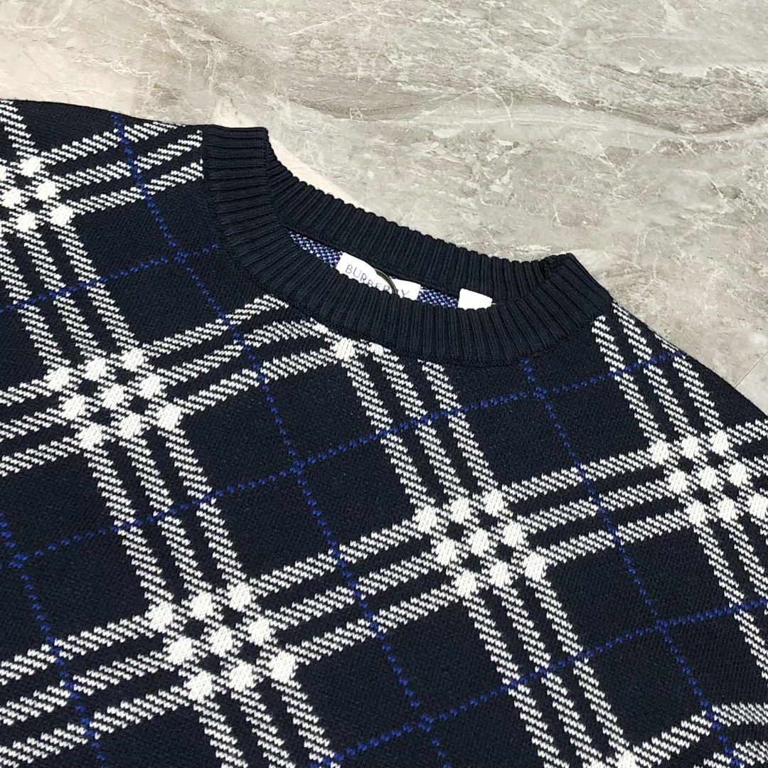 Burberry Male Basic Clothing Cotton Blue Plaid S-m-l