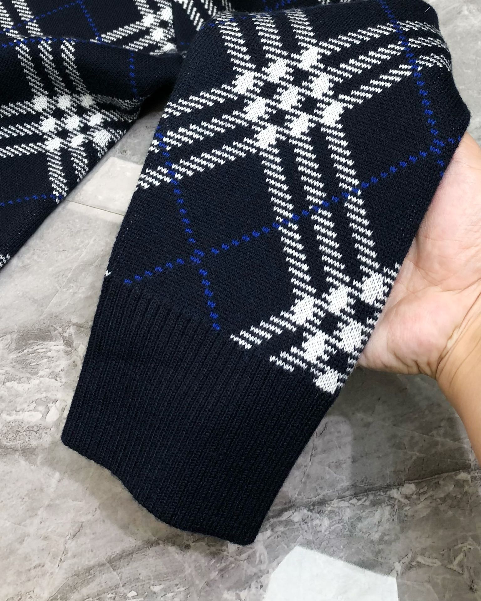 Burberry Male Basic Clothing Cotton Blue Plaid S-m-l