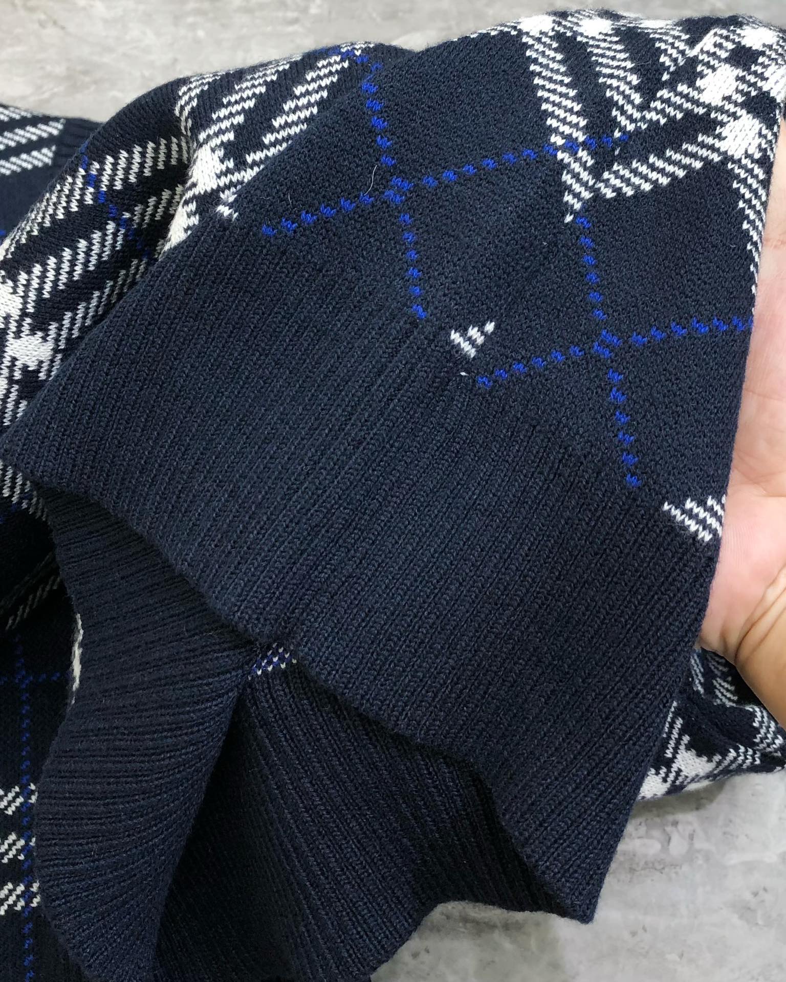 Burberry Male Basic Clothing Cotton Blue Plaid S-m-l