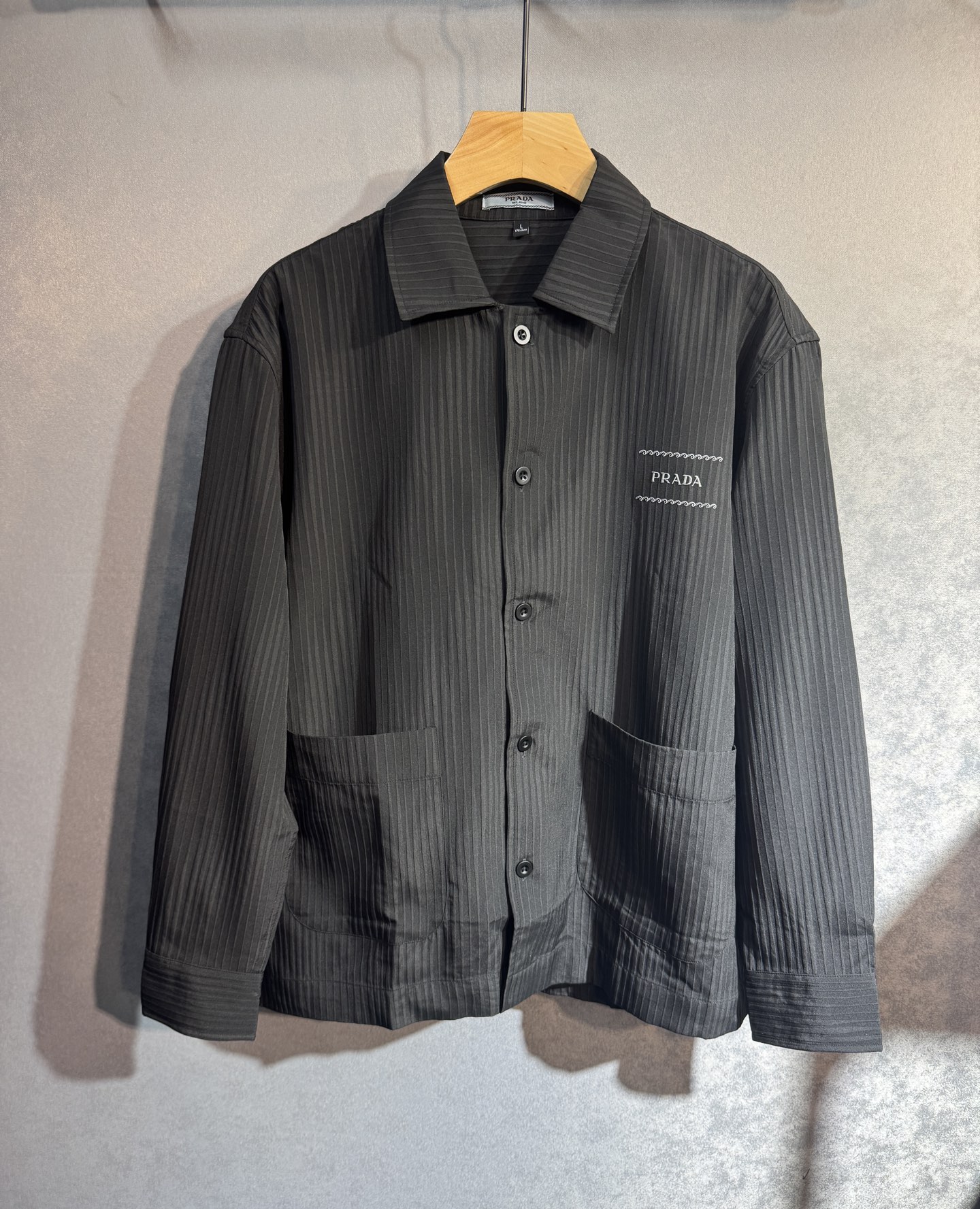 Prada Shirt Cotton Black M-l-xl