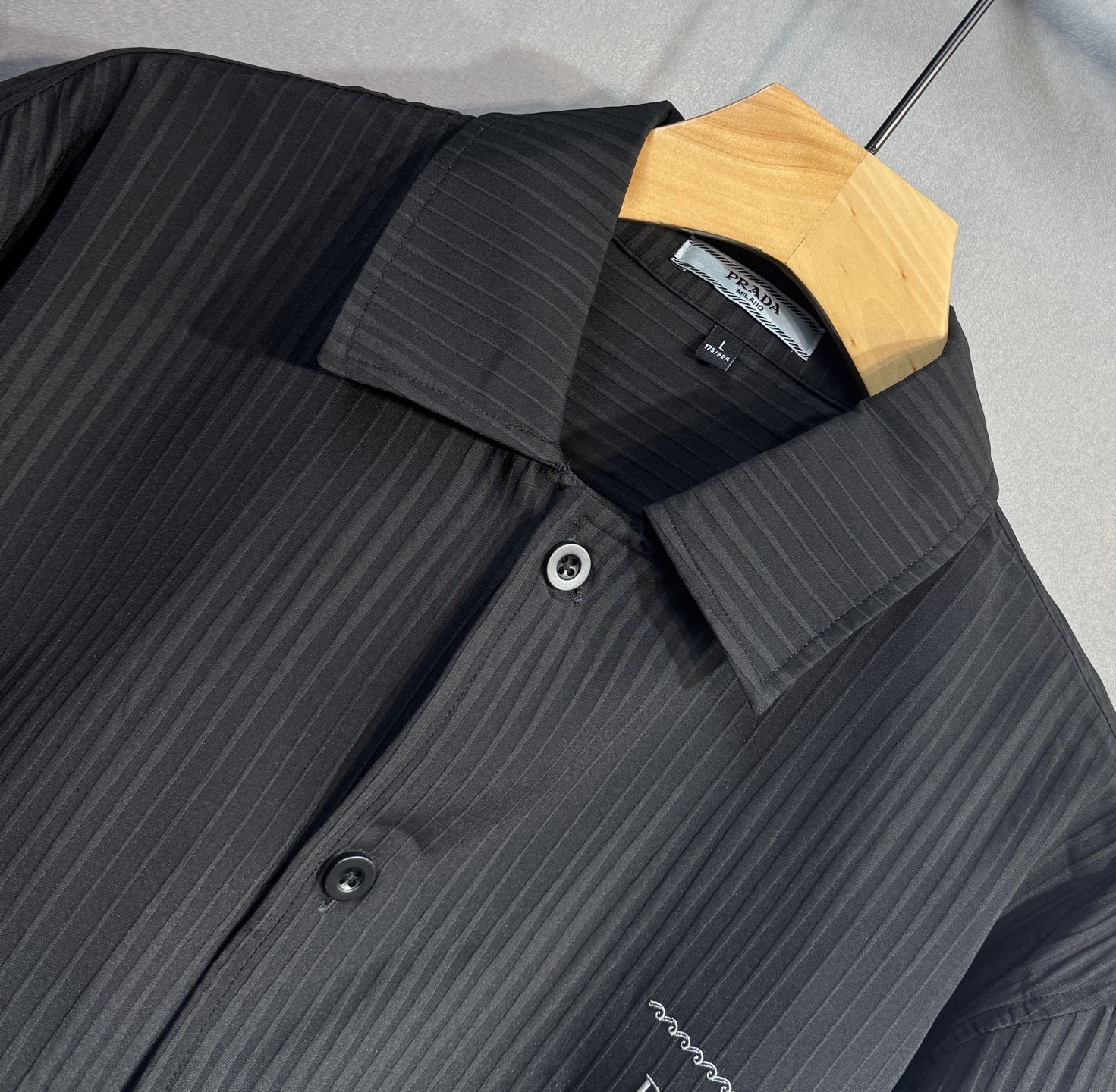 Prada Shirt Cotton Black M-l-xl