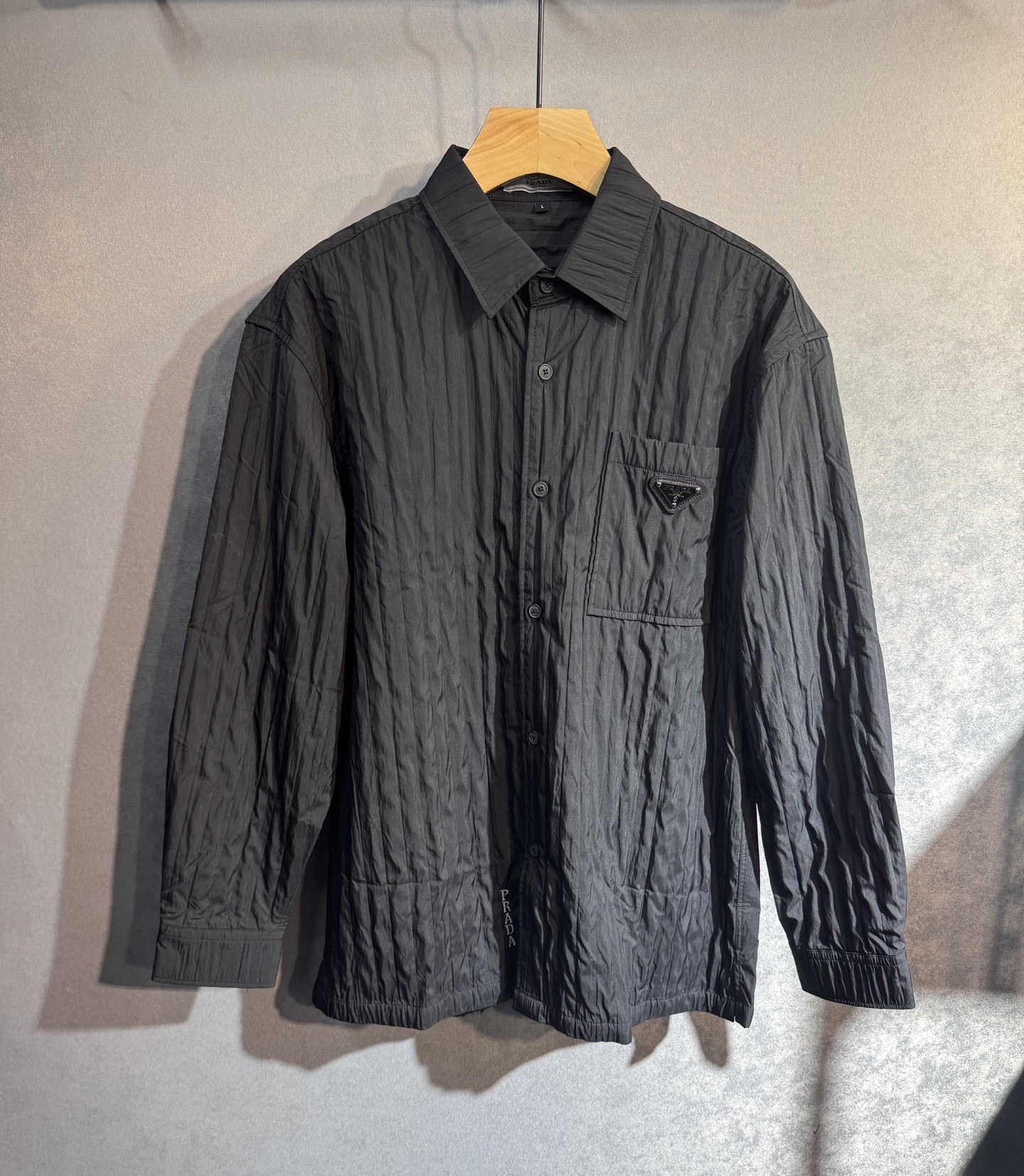 Prada Shirt Cotton Black M-l-xl