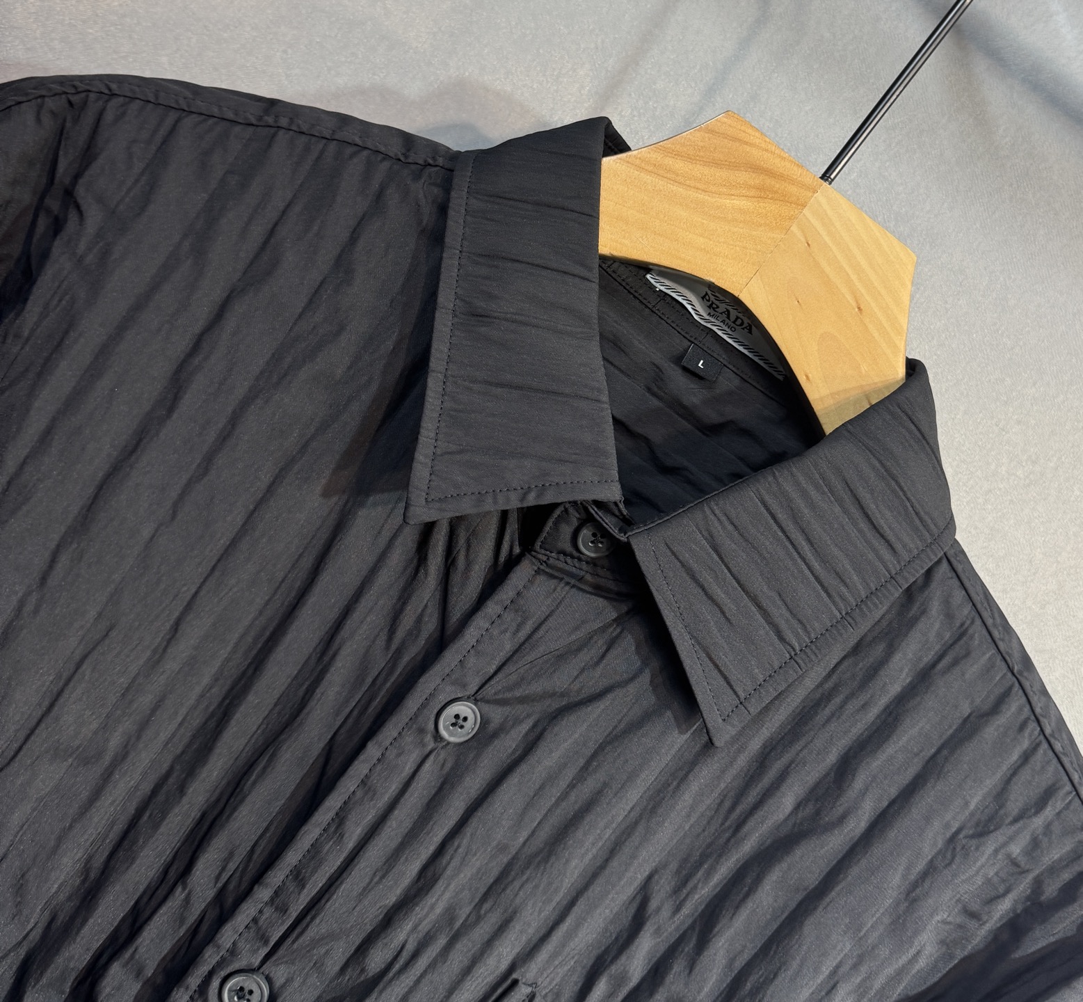 Prada Shirt Cotton Black M-l-xl