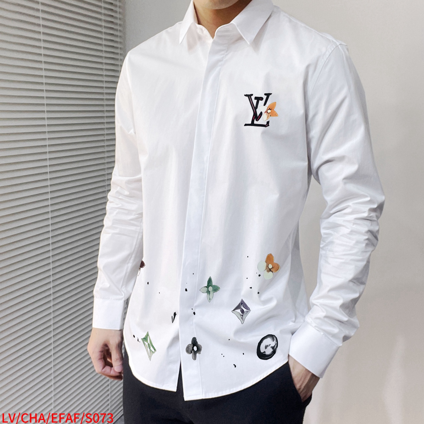 Louis Vuitton Male Shirt Cotton S-l