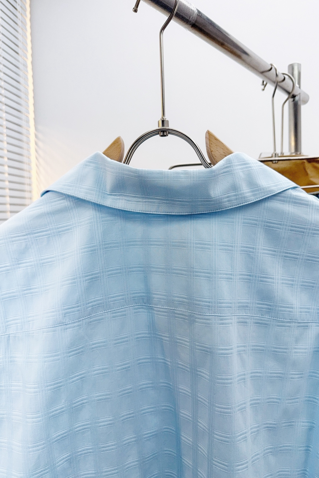 Loewe Male Shirt Cotton Blue S-m-l-xl