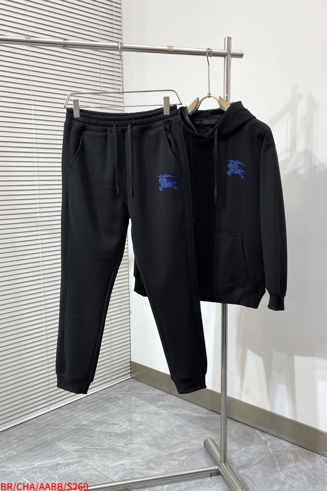 Burberry Couple Basic Clothing Cotton Black Hooded S-m-l-xl
