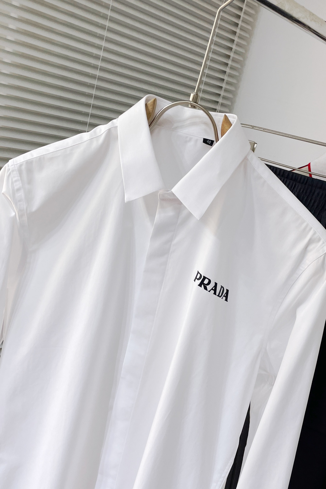 Prada Male Shirt Cotton Slim Fit L