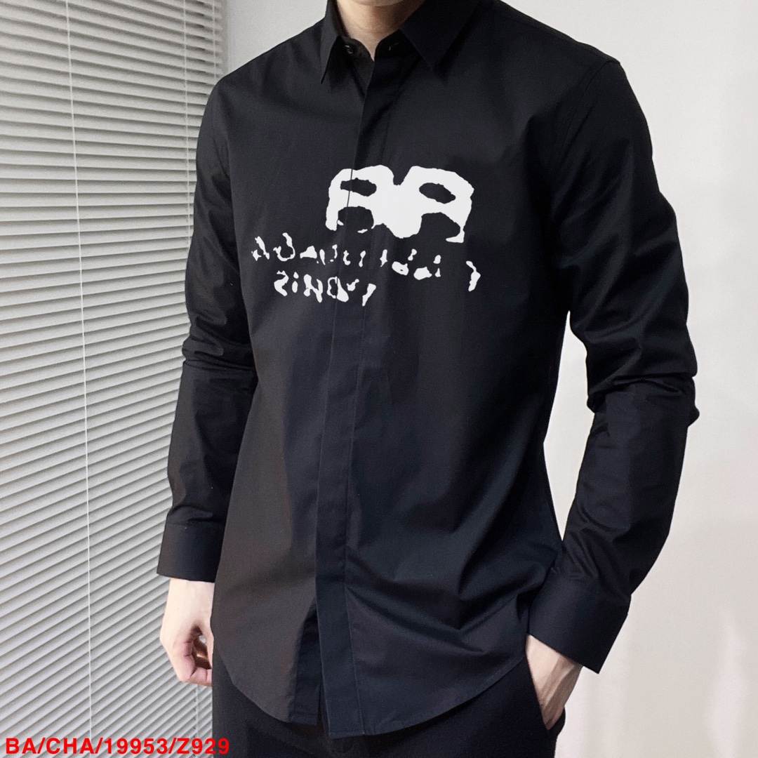 Balenciaga Couple Shirt Printed S-l