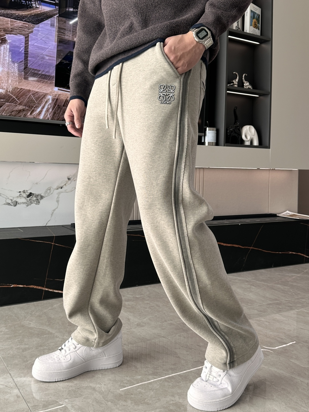 Loewe Male Basic Clothing Cotton Fleece Lined M-l-xxxl