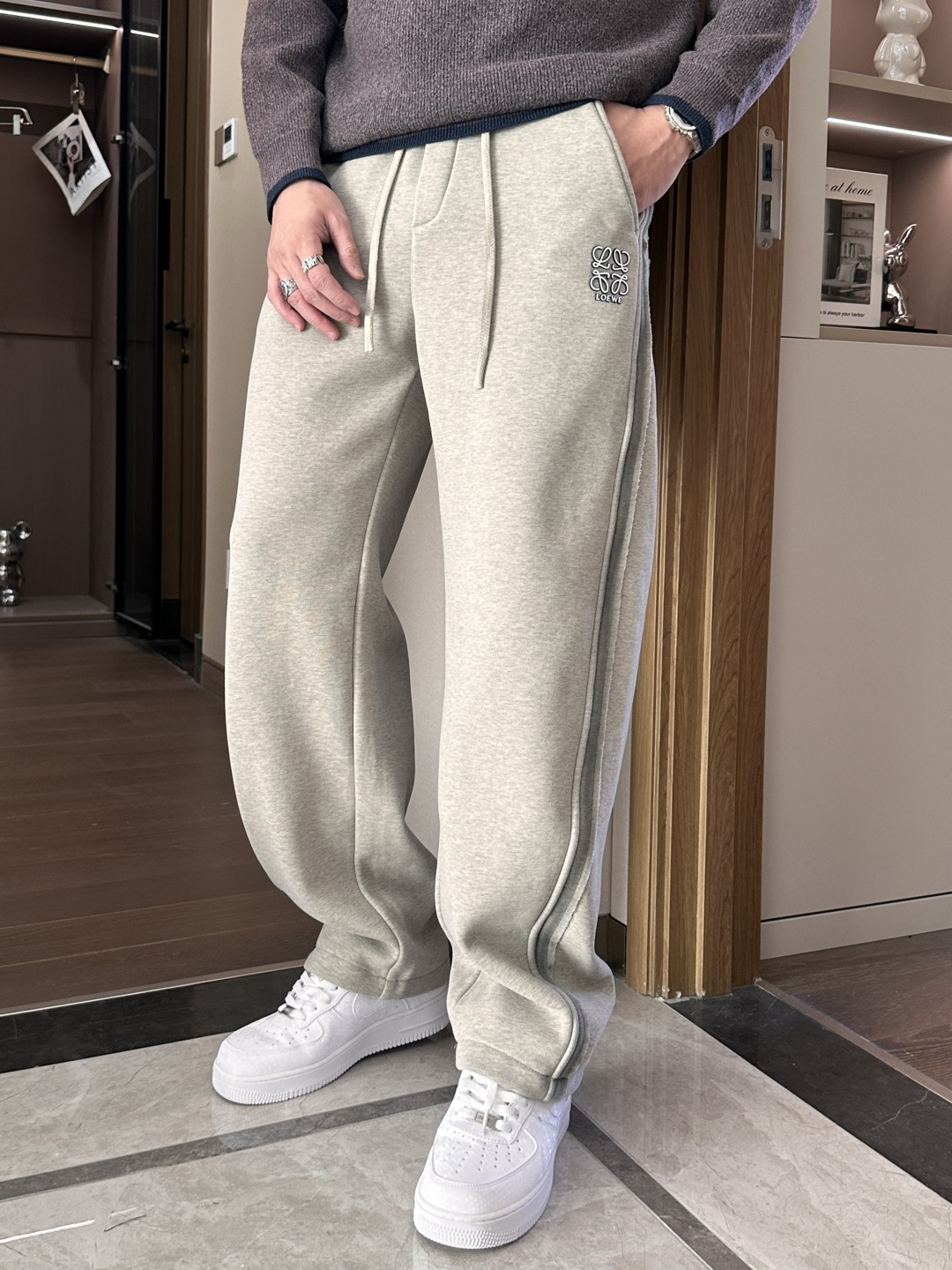 Loewe Male Basic Clothing Cotton Fleece Lined M-l-xxxl