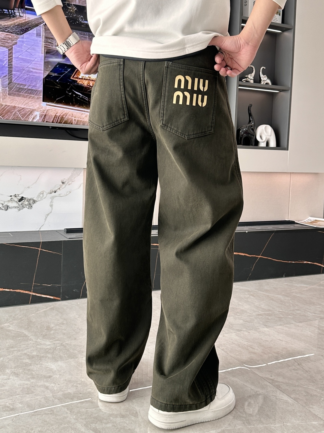 Miu Miu Male Basic Clothing Cotton Fleece Lined M