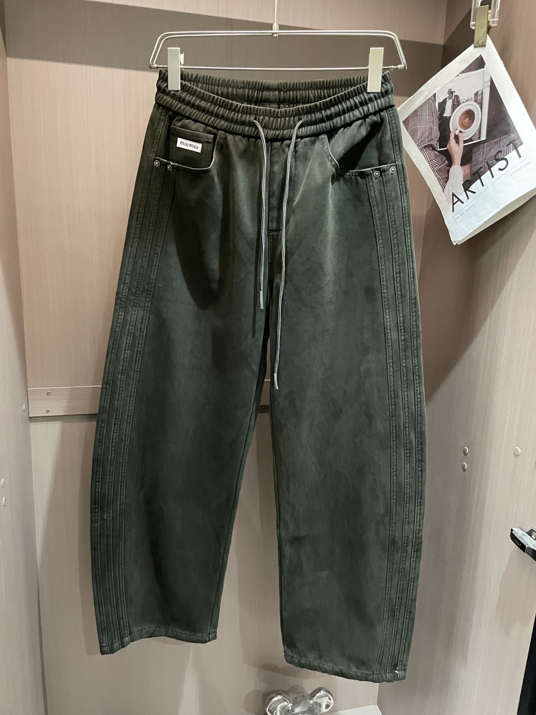 Miu Miu Male Basic Clothing Cotton Fleece Lined M