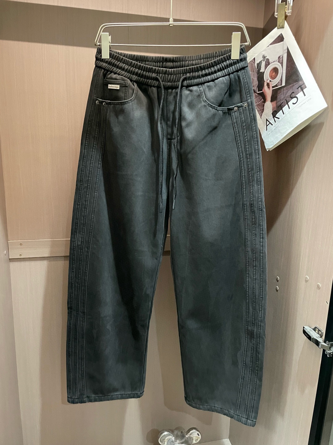 Balenciaga Male Basic Clothing Cotton Fleece Lined