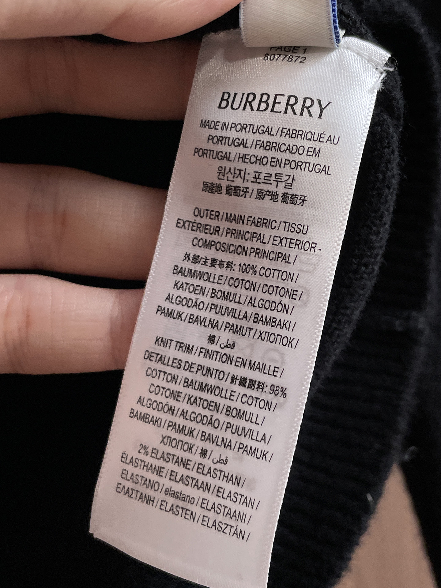 Burberry Basic Clothing Wool S-m-xl