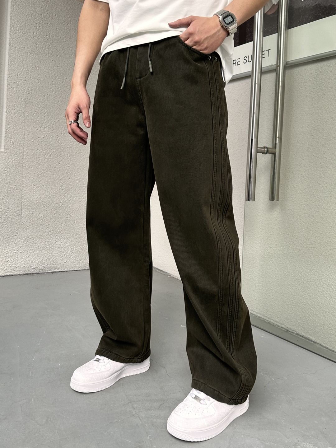 Balenciaga Male Basic Clothing Cotton Fleece Lined