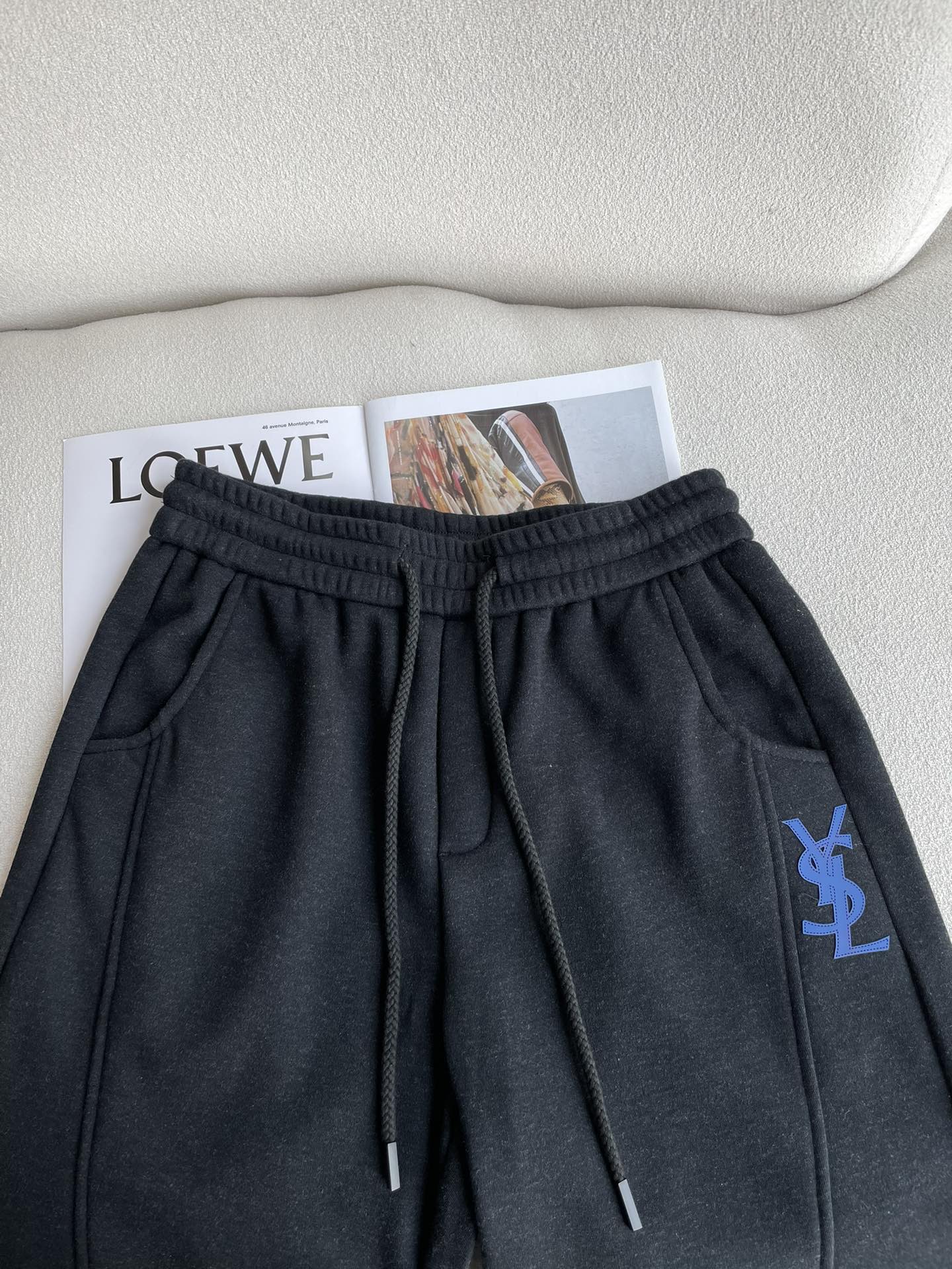 Saint Laurent Male Basic Clothing Cotton Fleece Lined M-xxxl