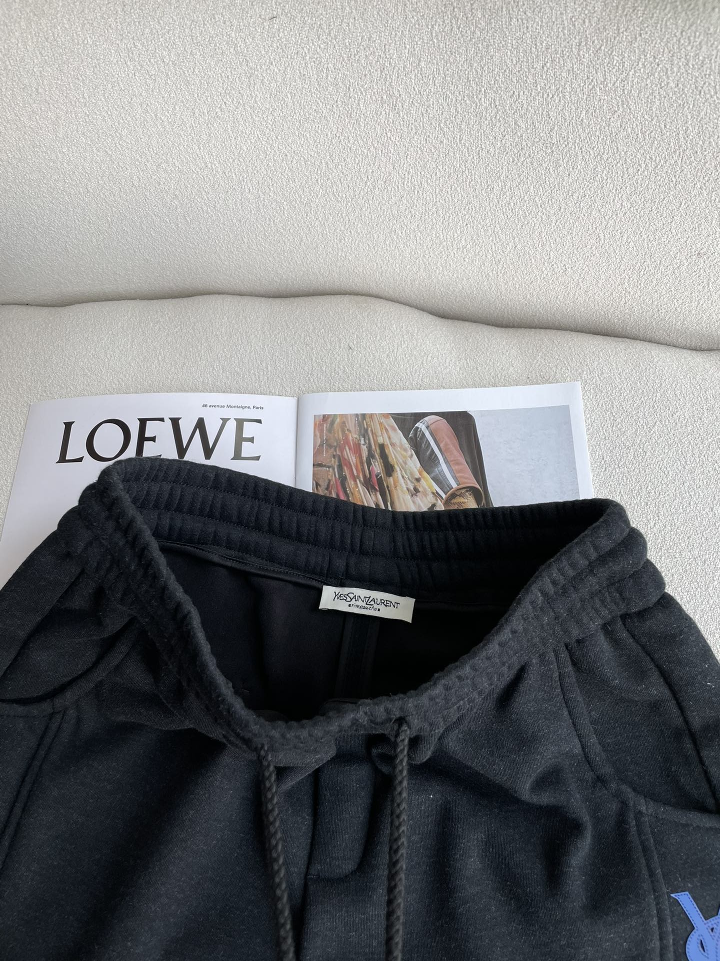 Saint Laurent Male Basic Clothing Cotton Fleece Lined M-xxxl