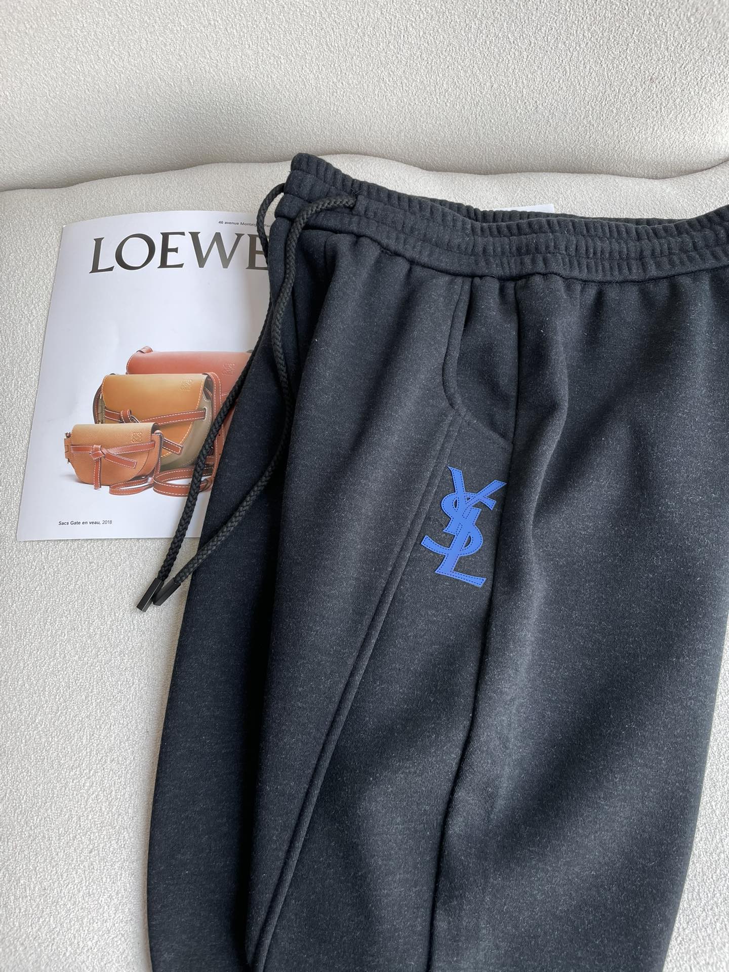 Saint Laurent Male Basic Clothing Cotton Fleece Lined M-xxxl