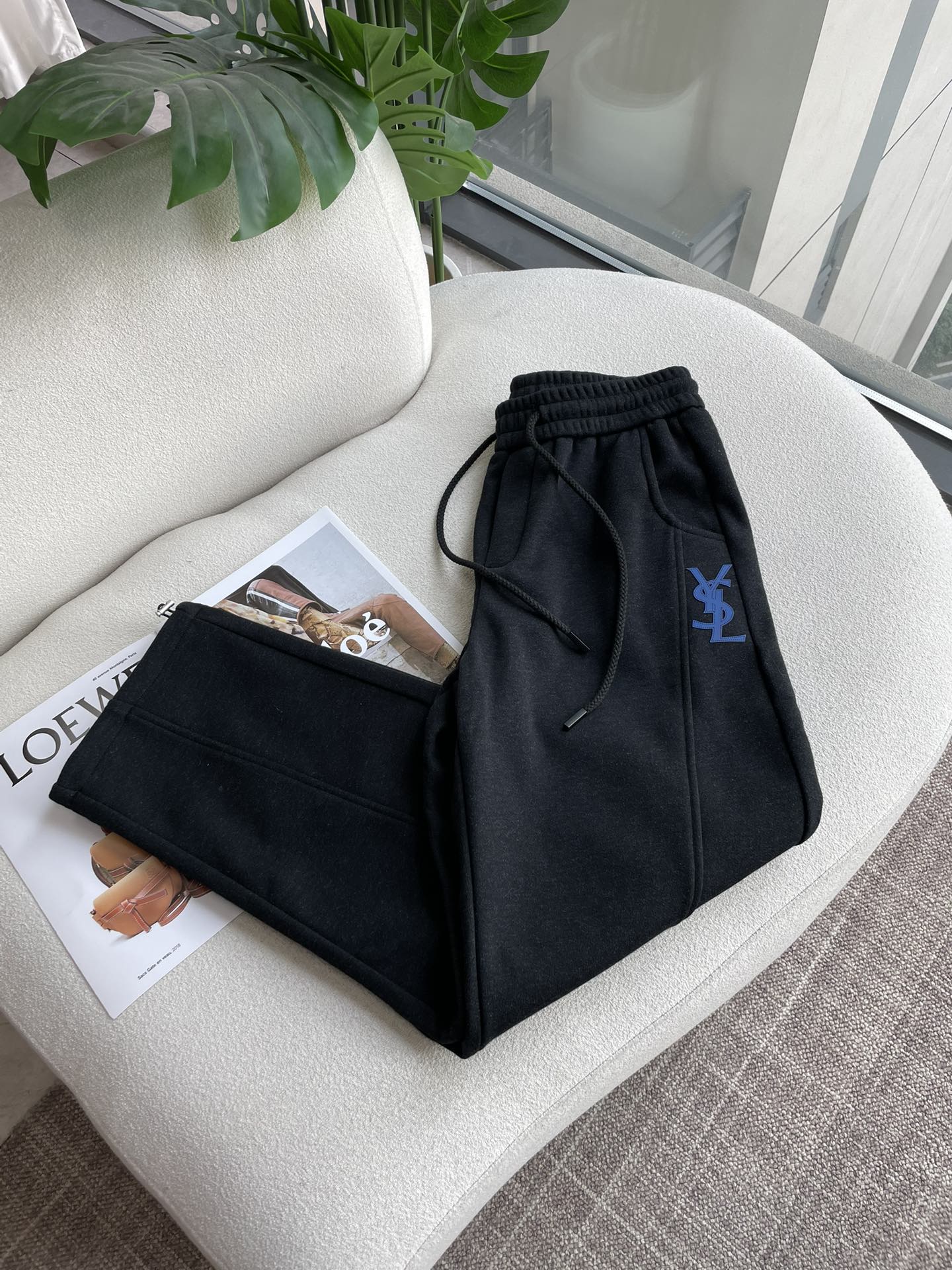 Saint Laurent Male Basic Clothing Cotton Fleece Lined M-xxxl