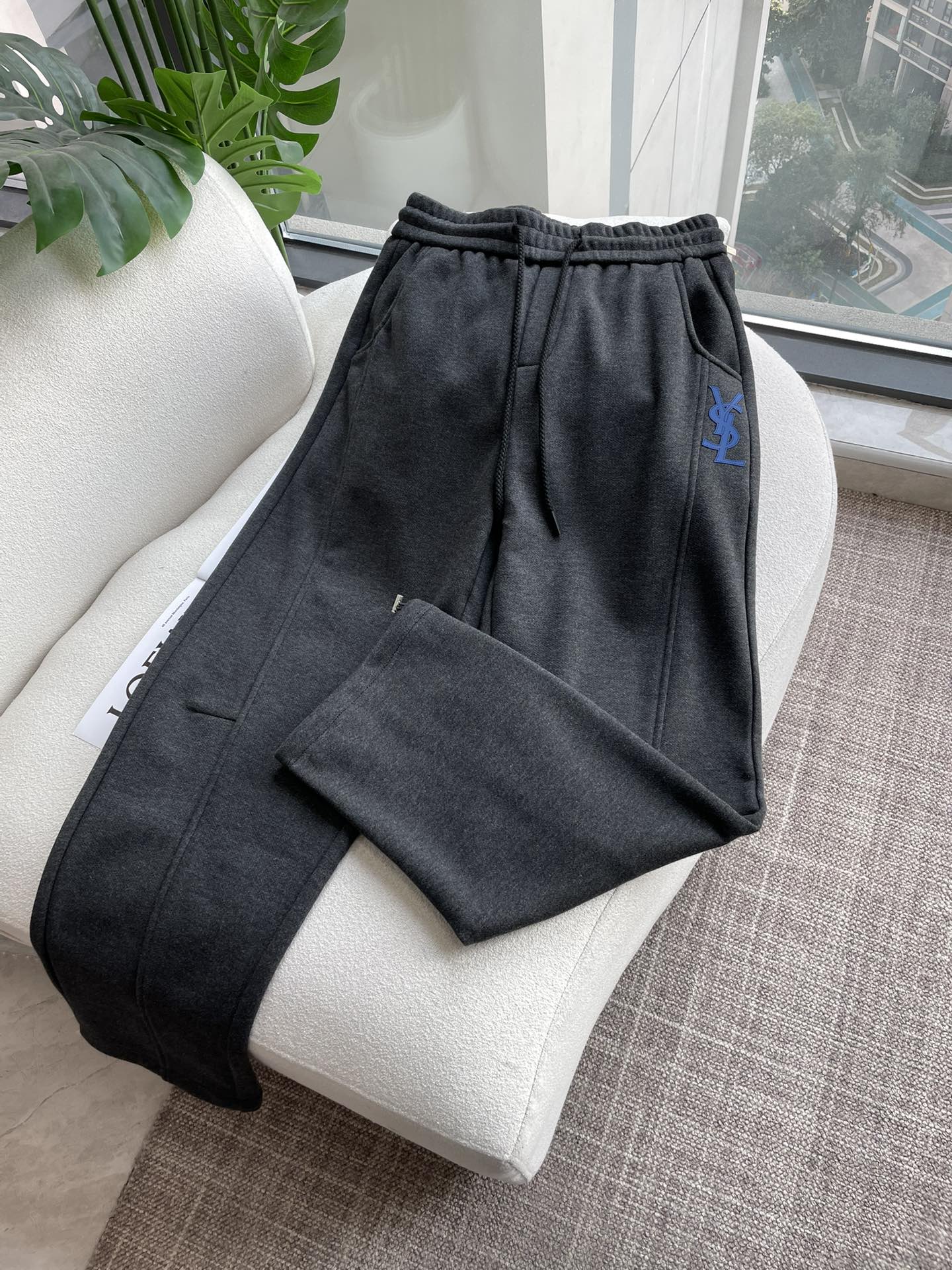 Saint Laurent Male Basic Clothing Cotton Fleece Lined M-xxxl