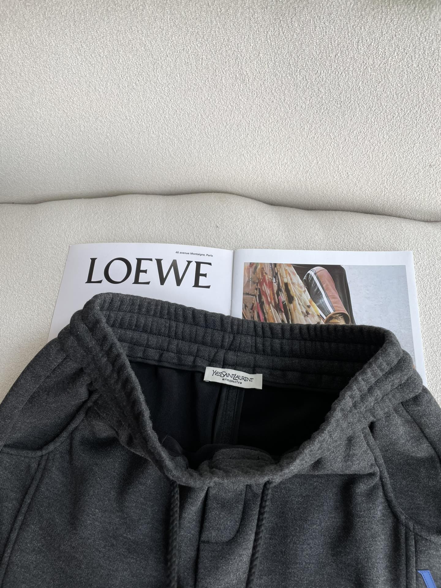 Saint Laurent Male Basic Clothing Cotton Fleece Lined M-xxxl