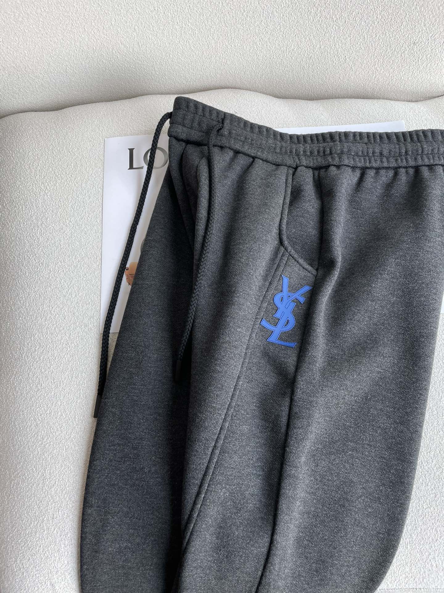 Saint Laurent Male Basic Clothing Cotton Fleece Lined M-xxxl