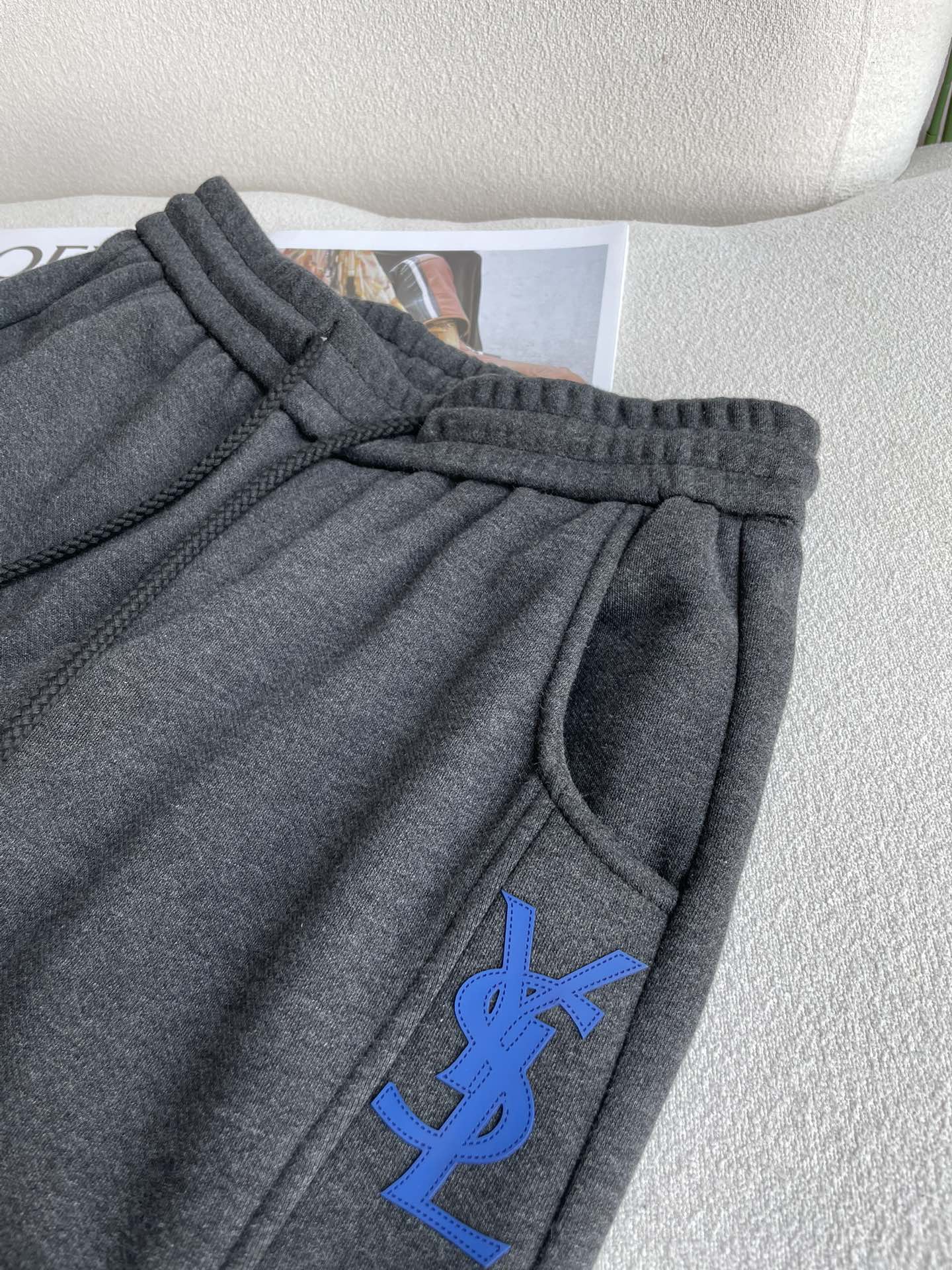 Saint Laurent Male Basic Clothing Cotton Fleece Lined M-xxxl