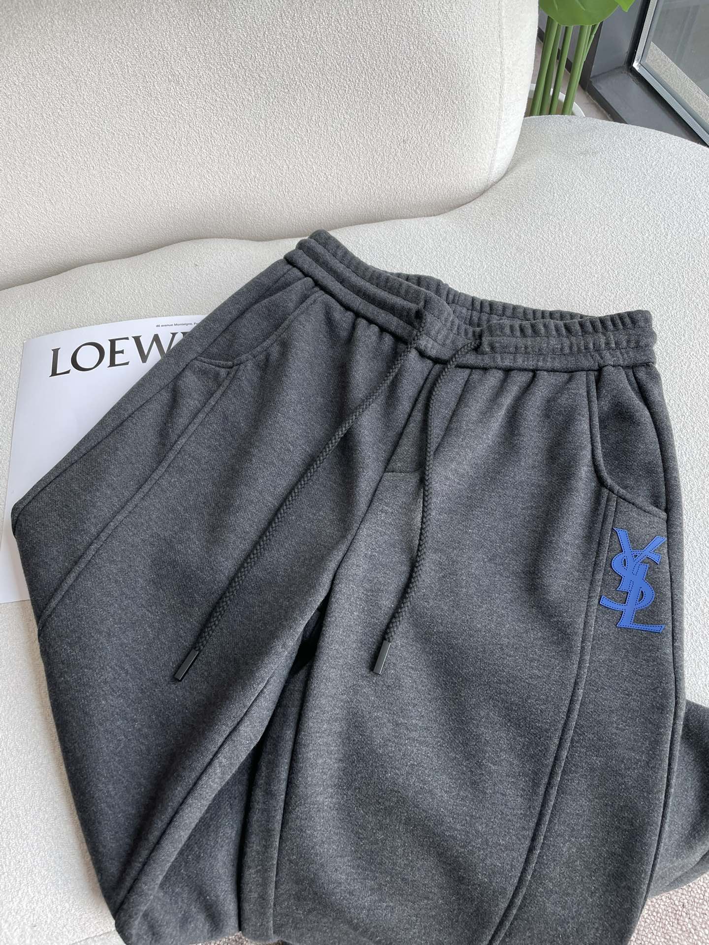 Saint Laurent Male Basic Clothing Cotton Fleece Lined M-xxxl