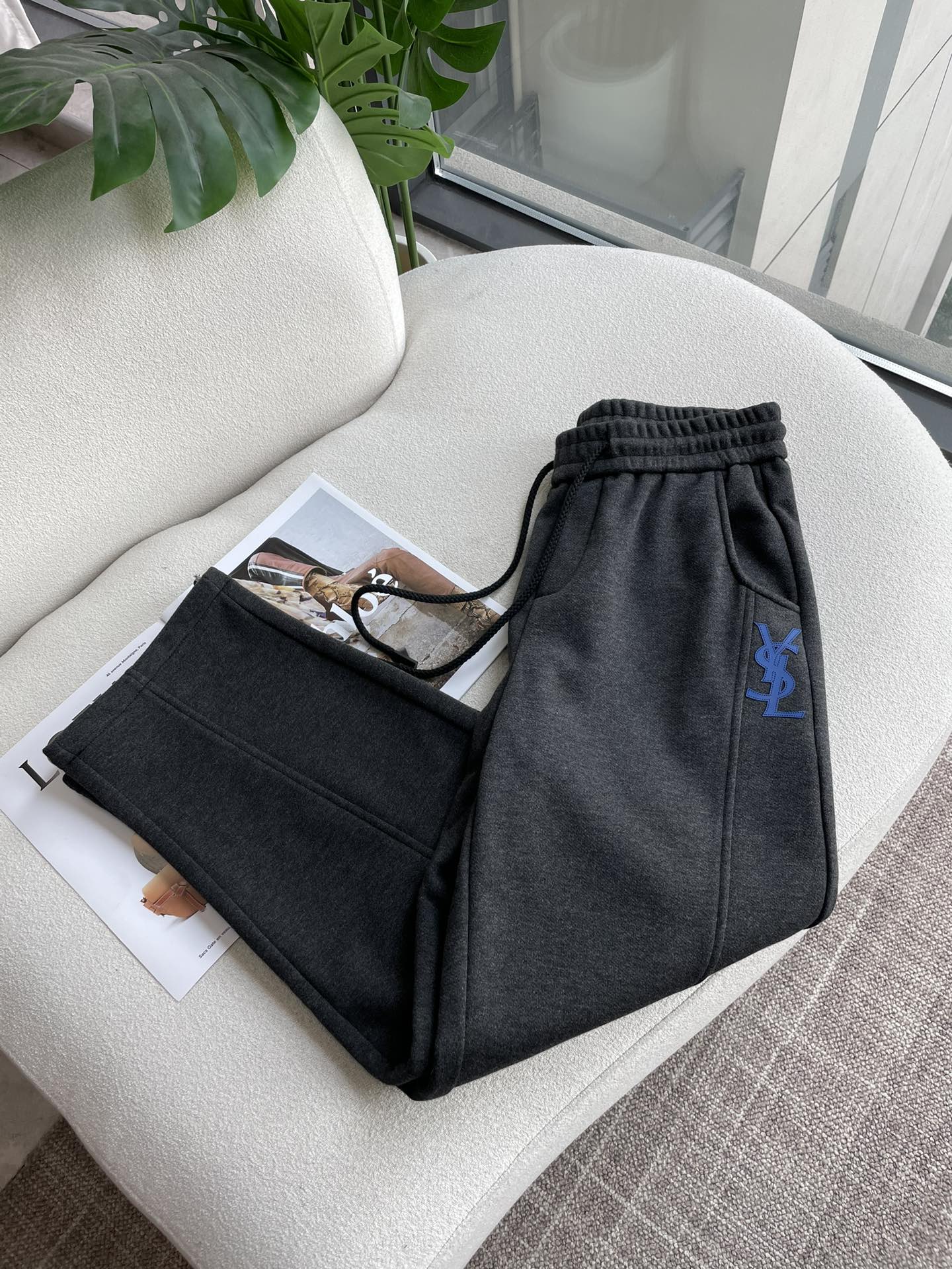 Saint Laurent Male Basic Clothing Cotton Fleece Lined M-xxxl