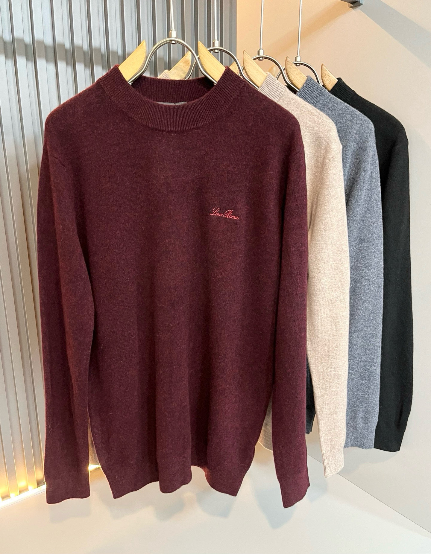 Loro Piana Male Basic Clothing Wool M-l-xl