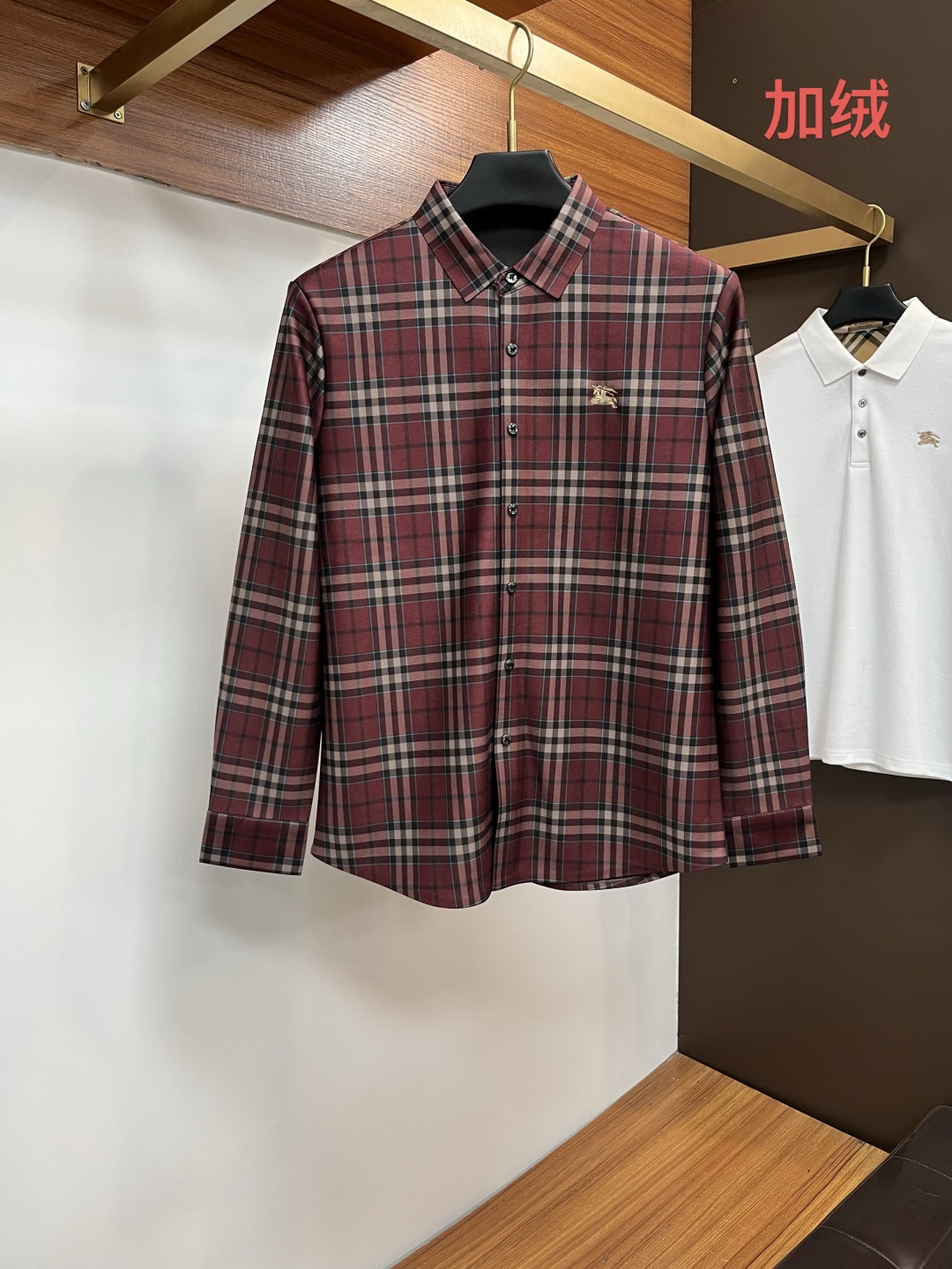 Burberry Shirt Fleece Lined M-xl
