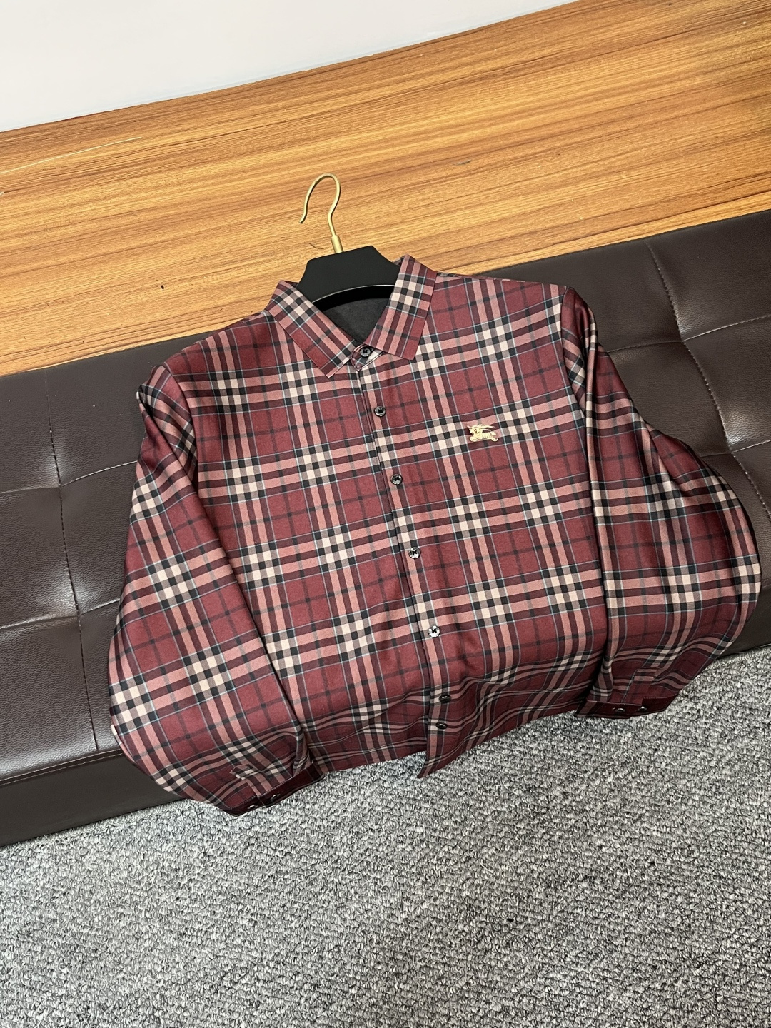 Burberry Shirt Fleece Lined M-xl