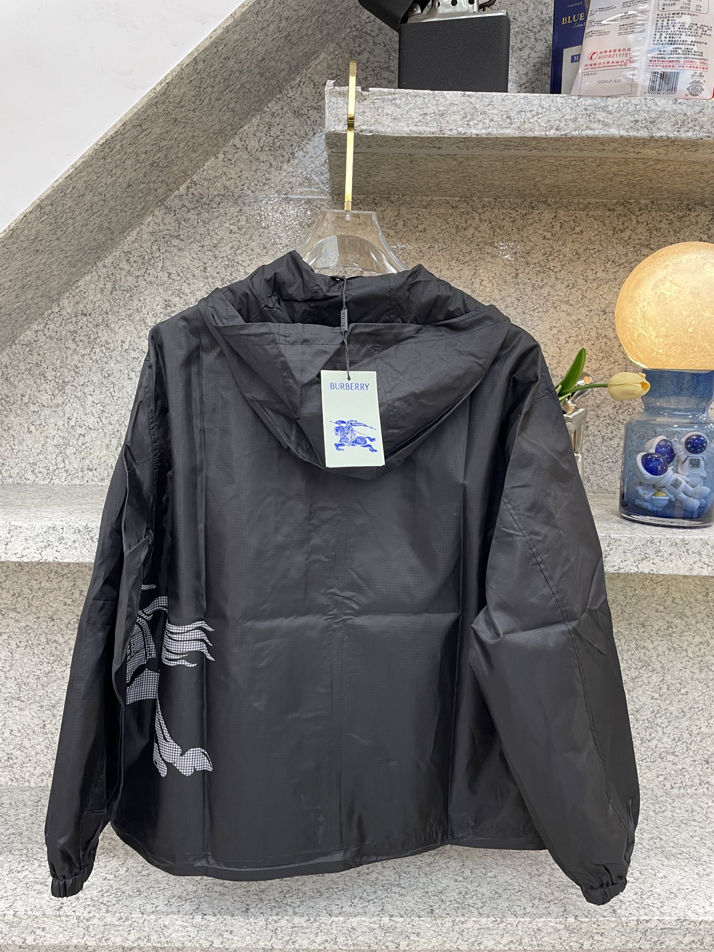 Burberry Male Jacket Black Hooded M-l-xl-xxl-xxxl