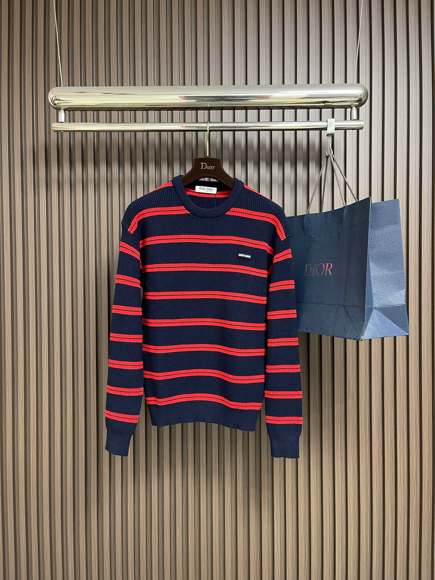 Miu Miu Basic Clothing Knitted Striped S-m-l-xl