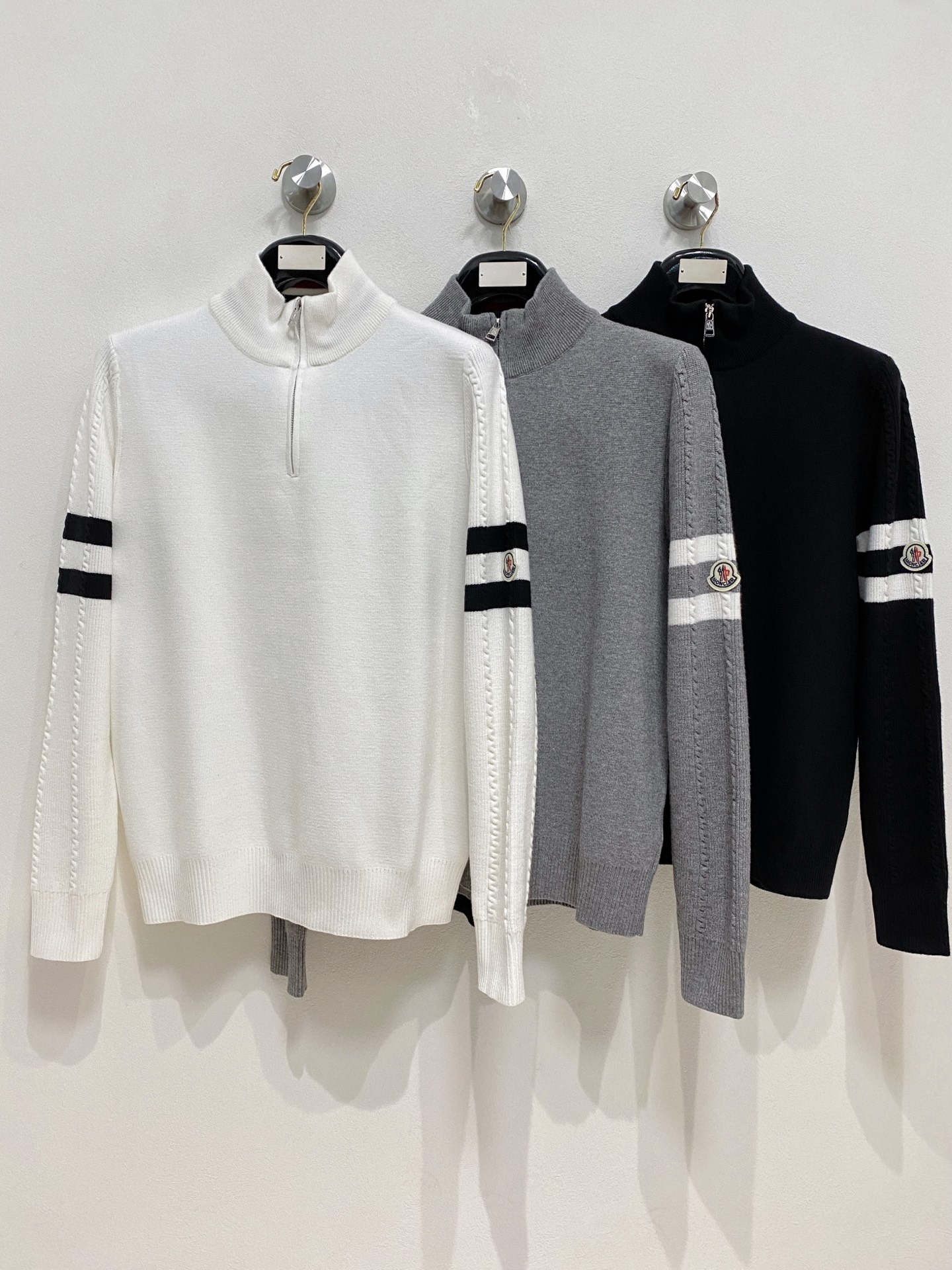 Moncler Male Basic Clothing Wool M-l-xxxl