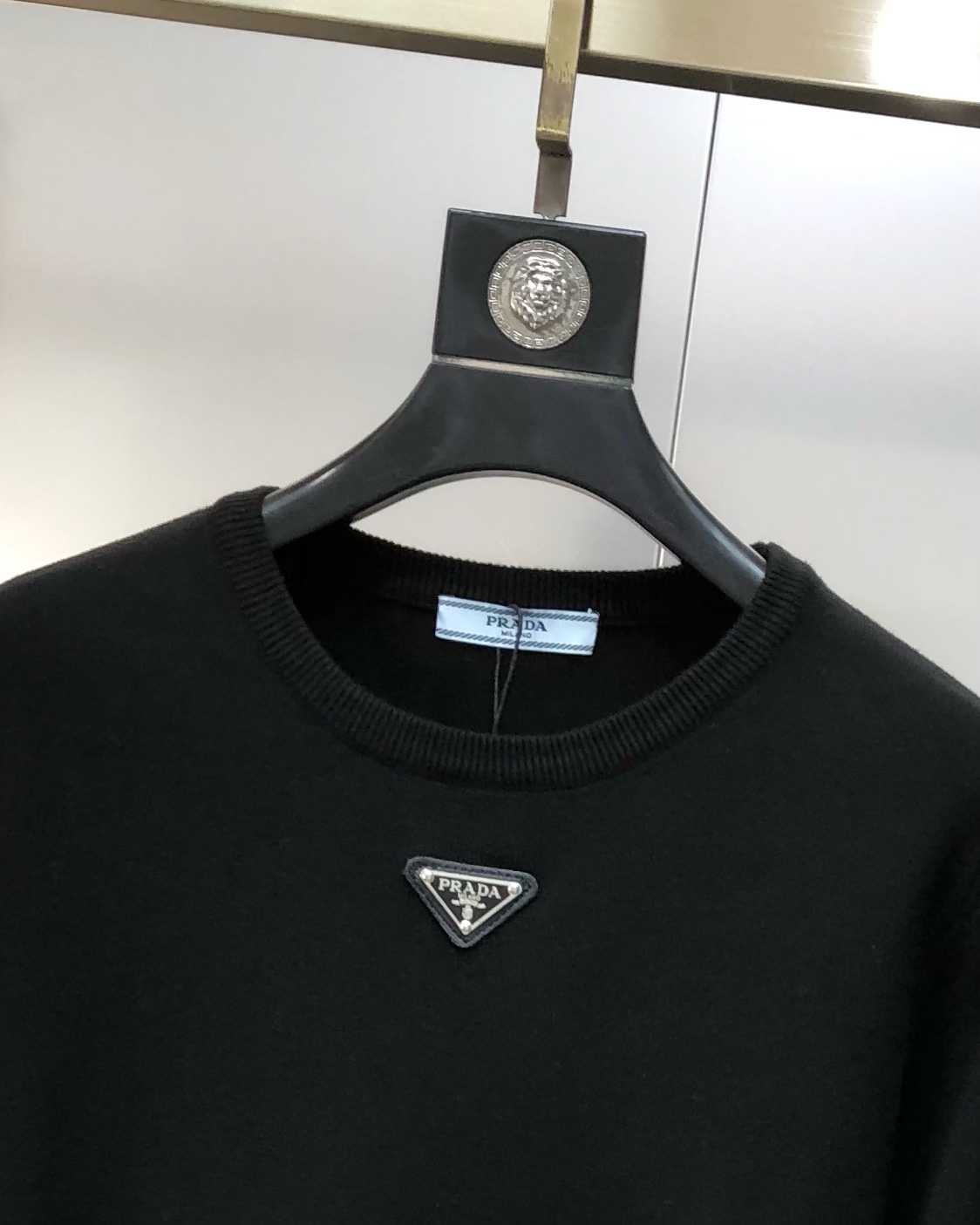 Prada Male Basic Clothing Wool Black M-l-xl