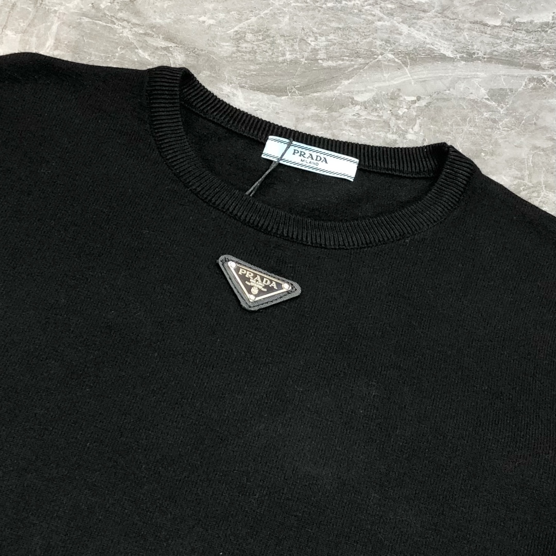 Prada Male Basic Clothing Wool Black M-l-xl