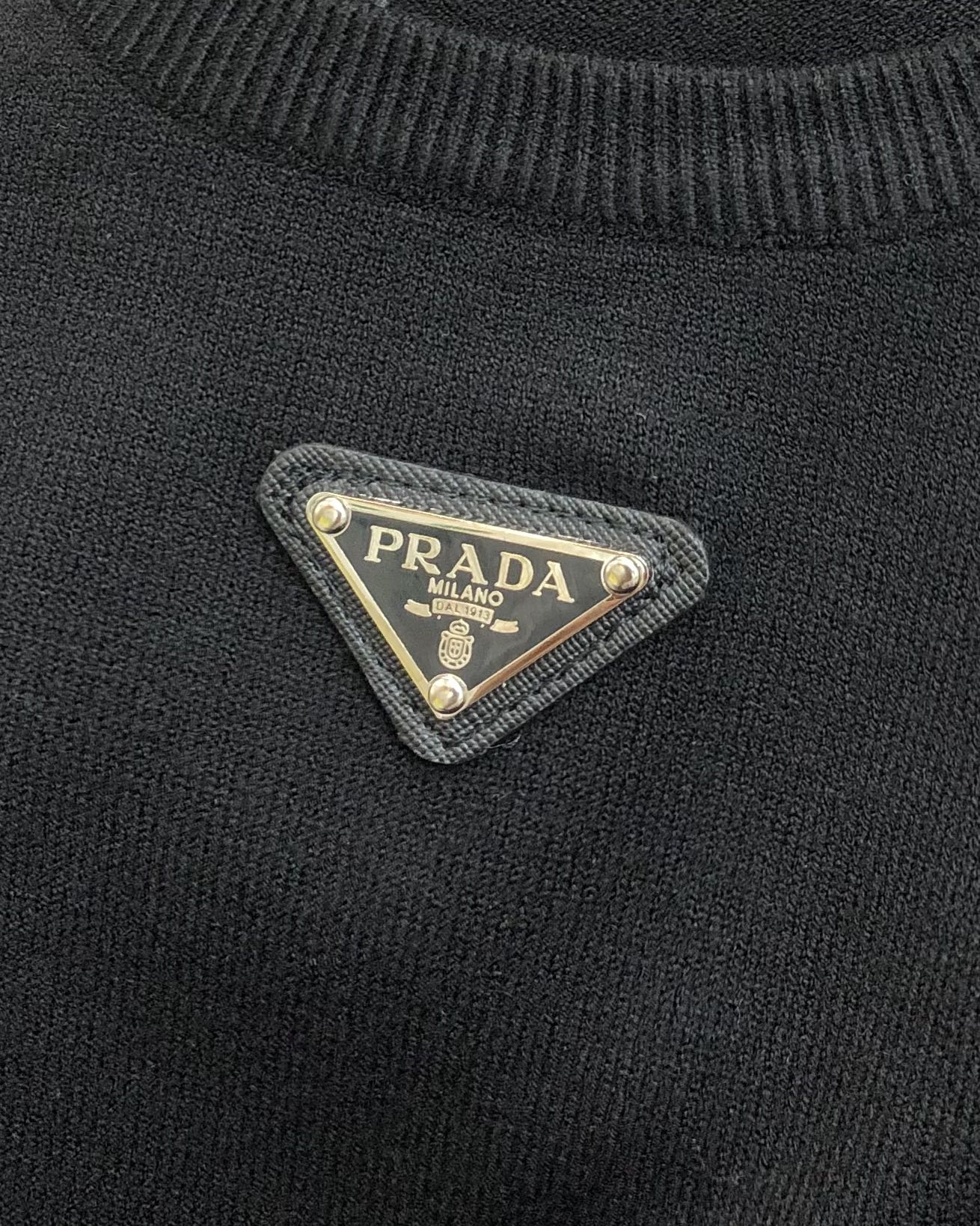Prada Male Basic Clothing Wool Black M-l-xl