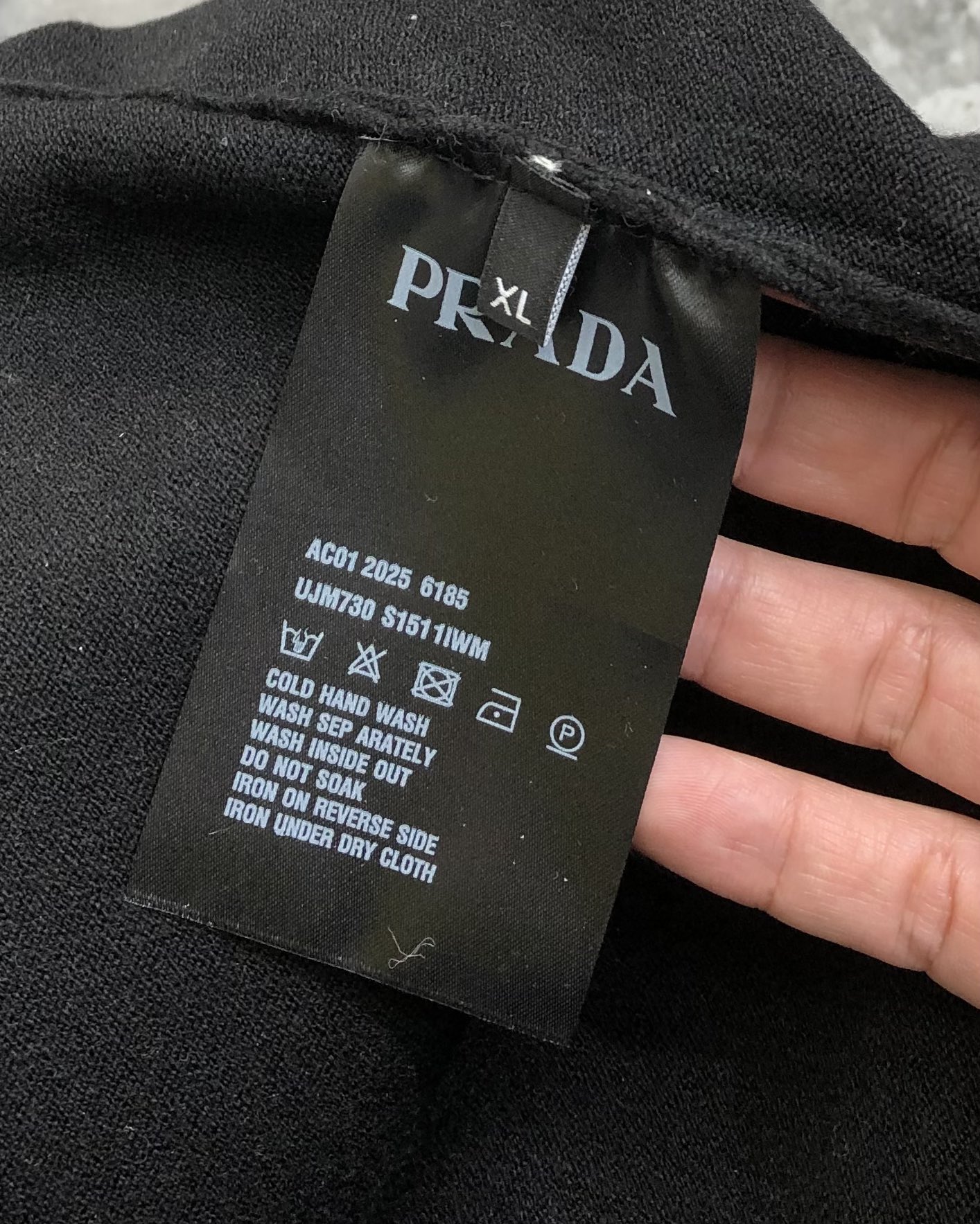Prada Male Basic Clothing Wool M-l-xl
